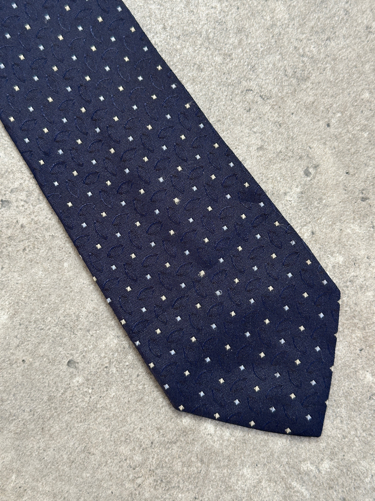 Italian Vintage 1990s Pure Silk Print Tie