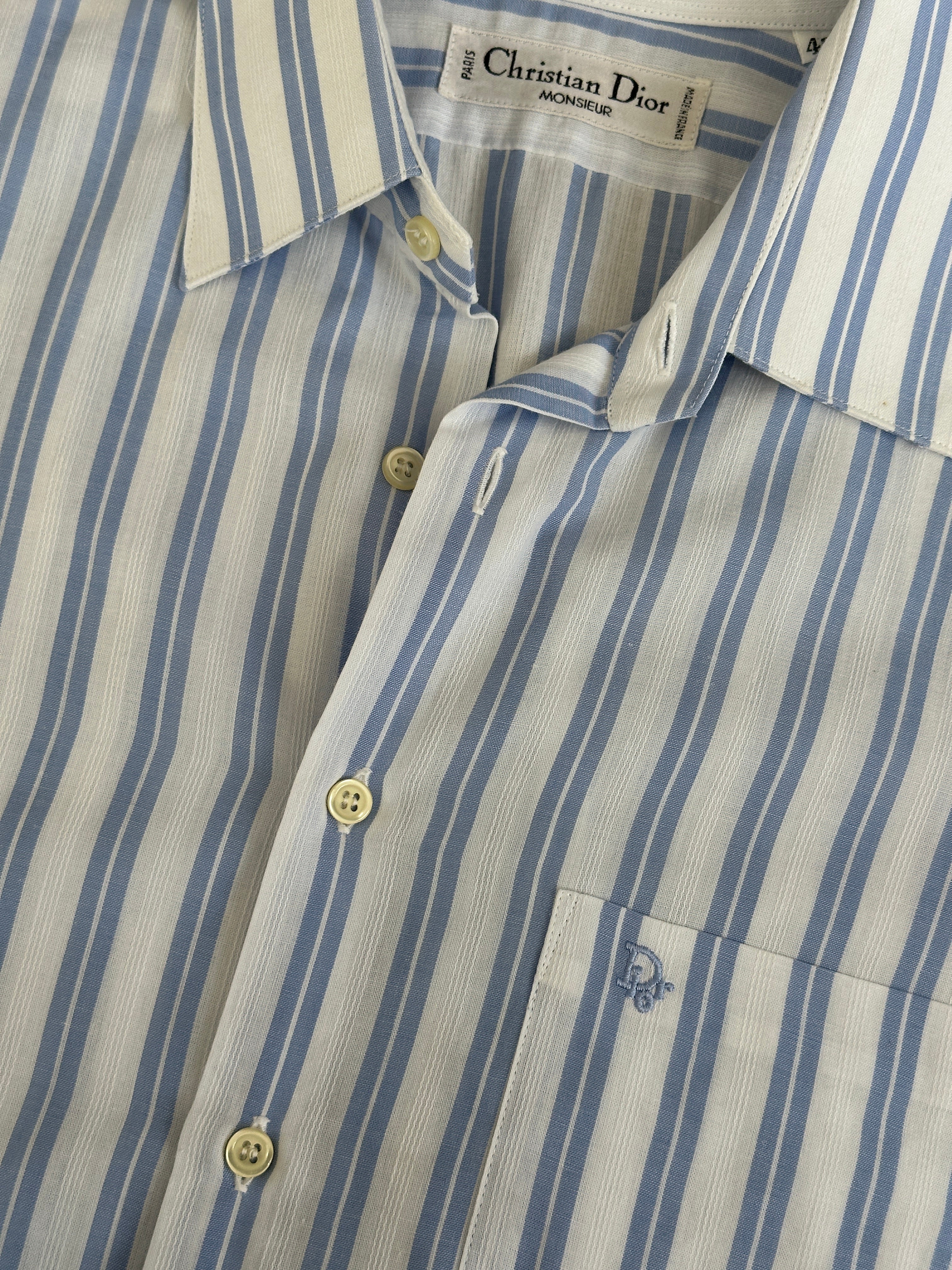 Christian Dior Monsieur 1990s Cotton Short Sleeve Shirt - S