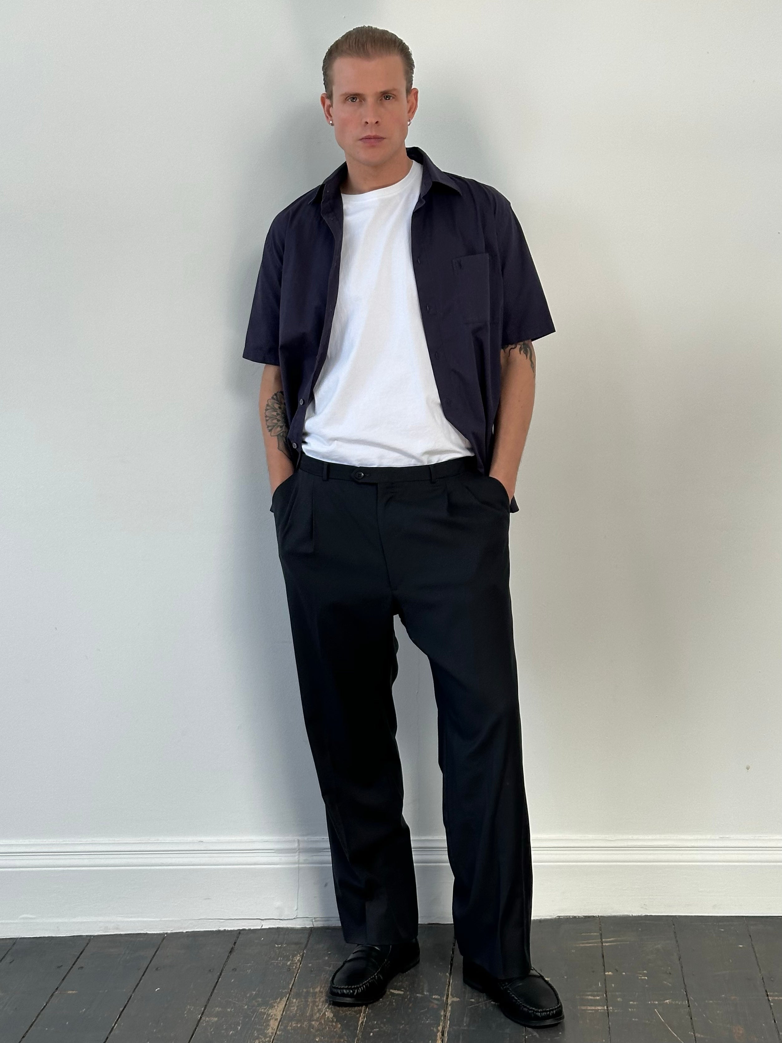 Yves Saint Laurent 1990s Pure Wool Tailored Trouser -