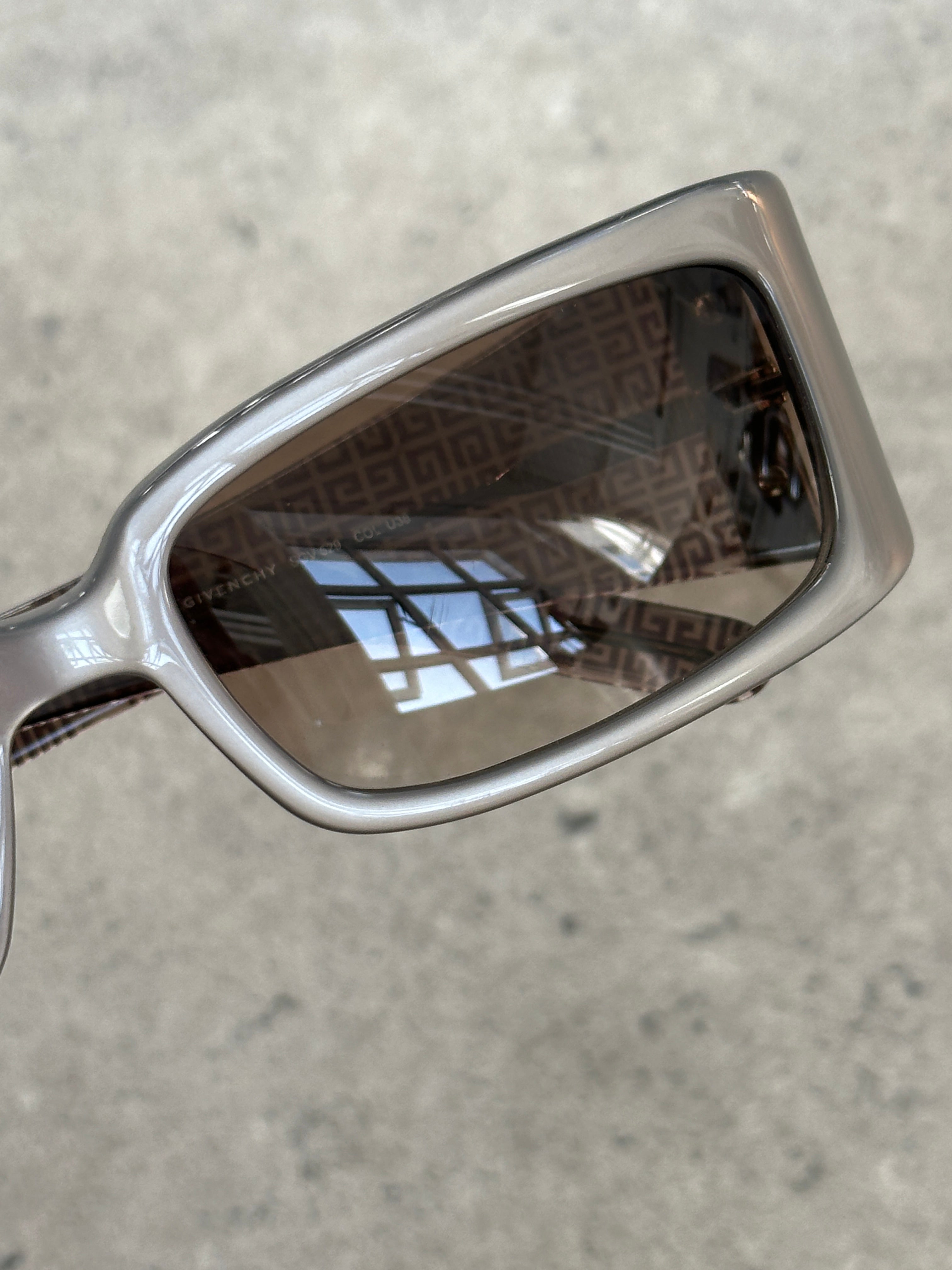 Givenchy 2000s Rectangular Monogram Sunglasses