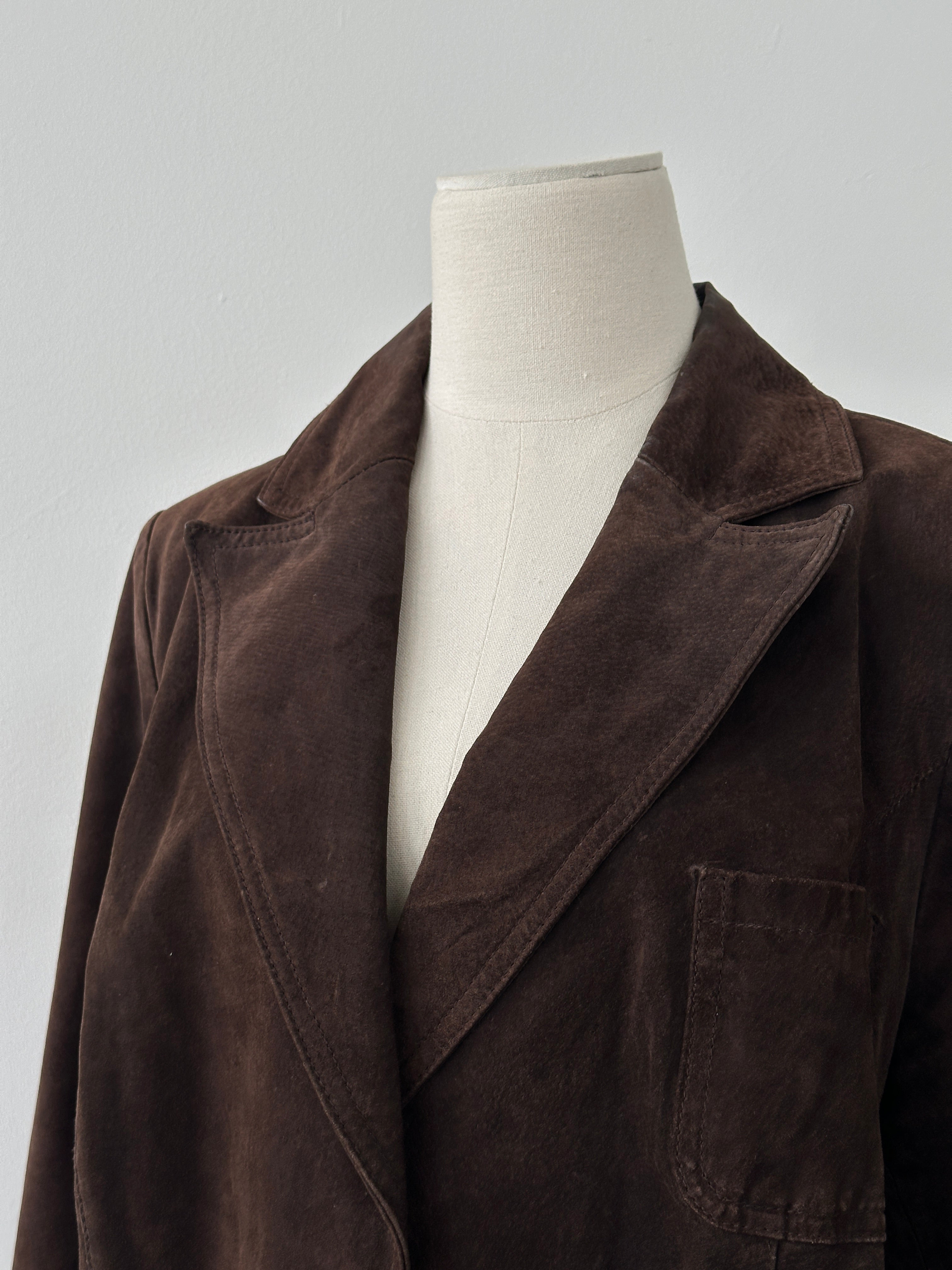 Vintage 1990s Suede Leather Jacket - M