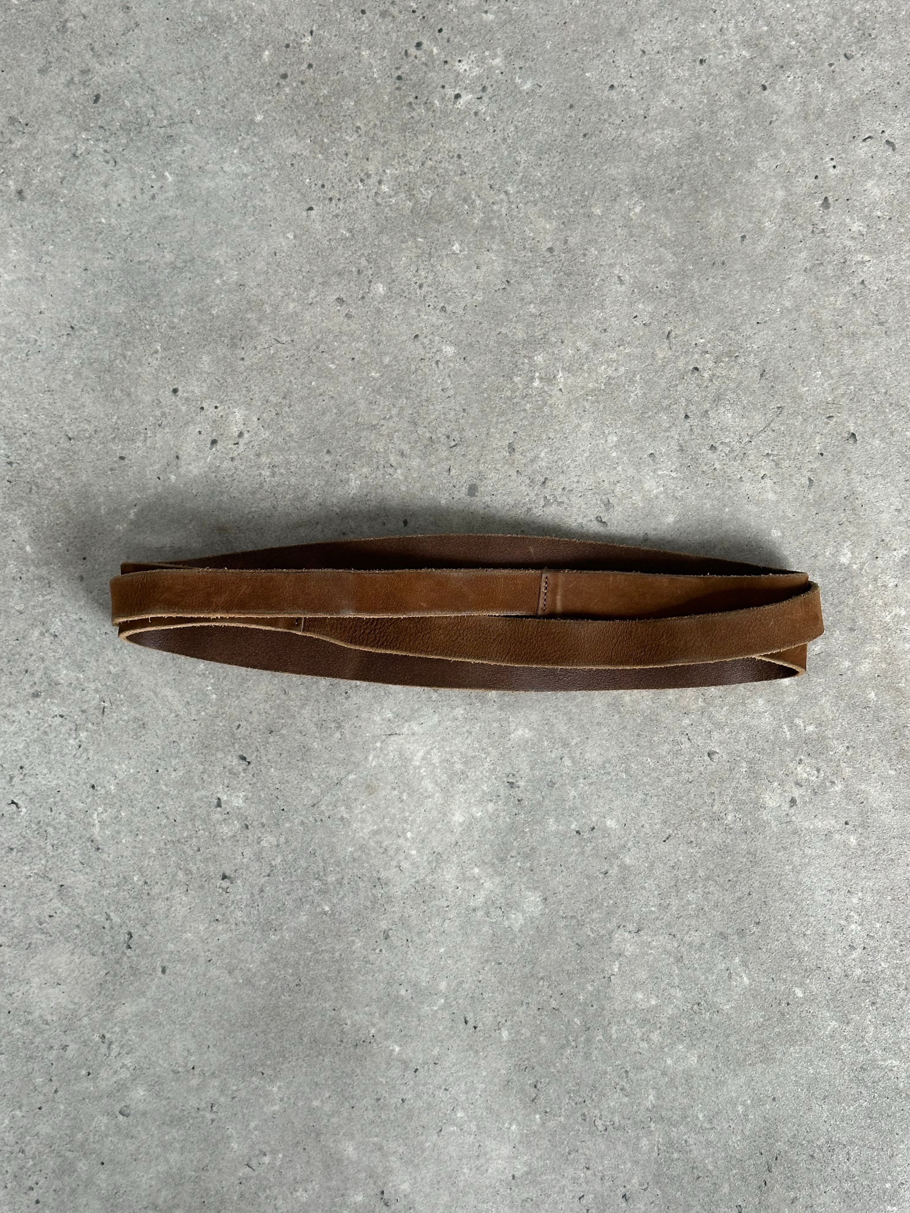 Italian Vintage 1990s Suede Chunky Wrap Belt - W26-28