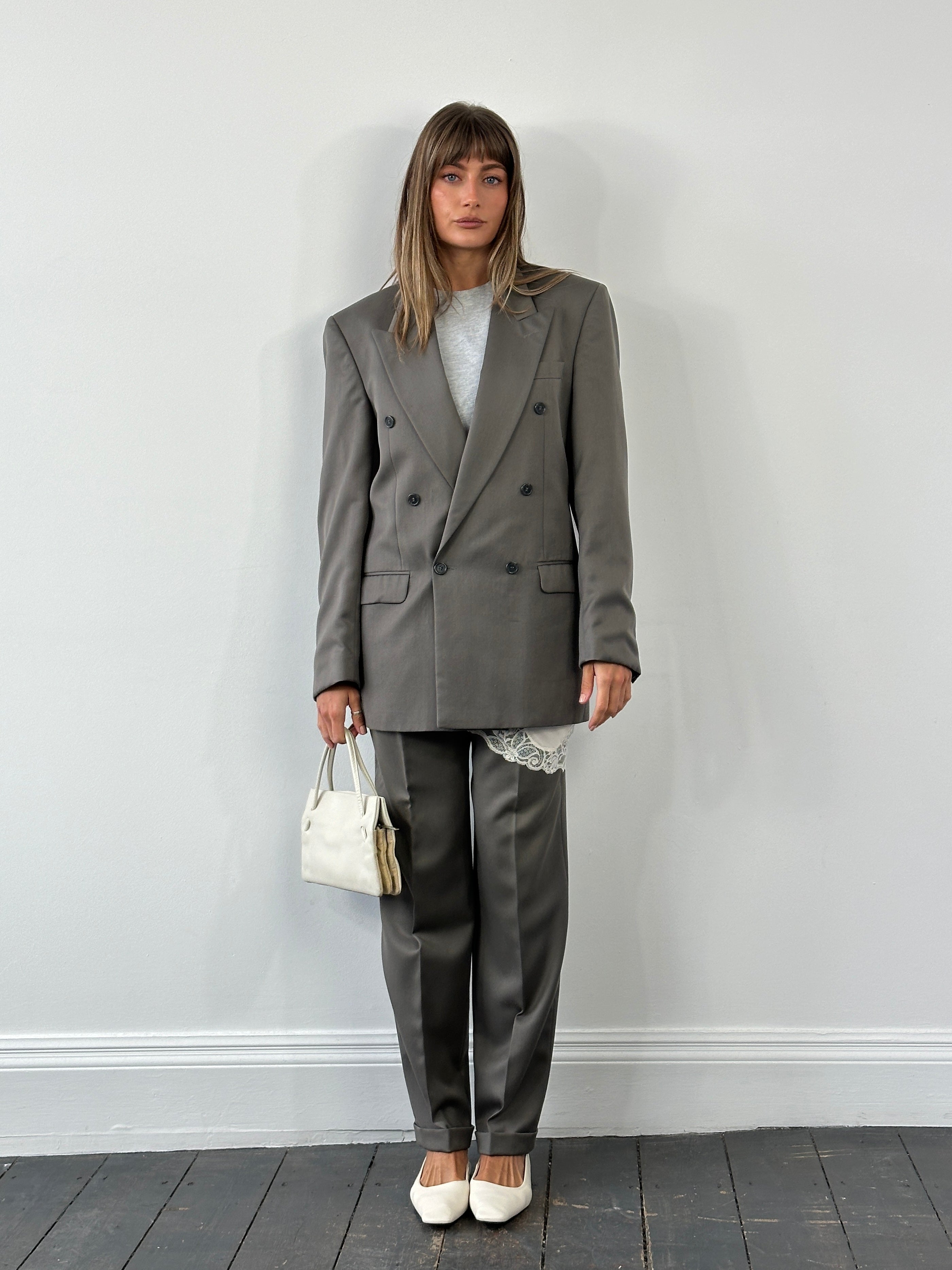 Pierre Balmain 1990s Wool Double Breasted Suit - 38L/W30 - SYLK