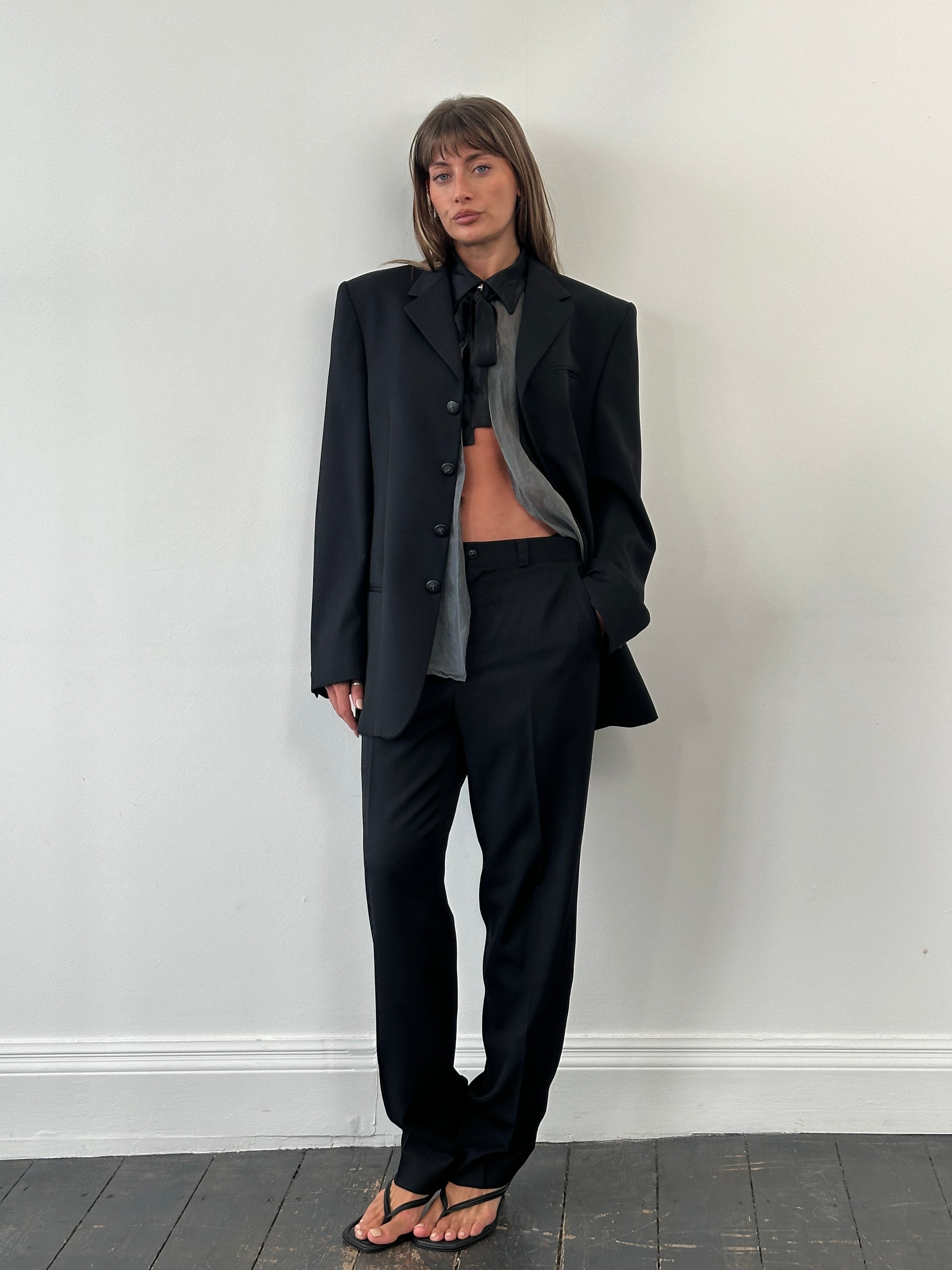 Gianni Versace Versus 1990s Pure Virgin Wool Single Breasted Suit – 40R/W32 - SYLK