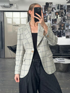 Emporio Armani 1990s Wool Check Blazer - M - SYLK