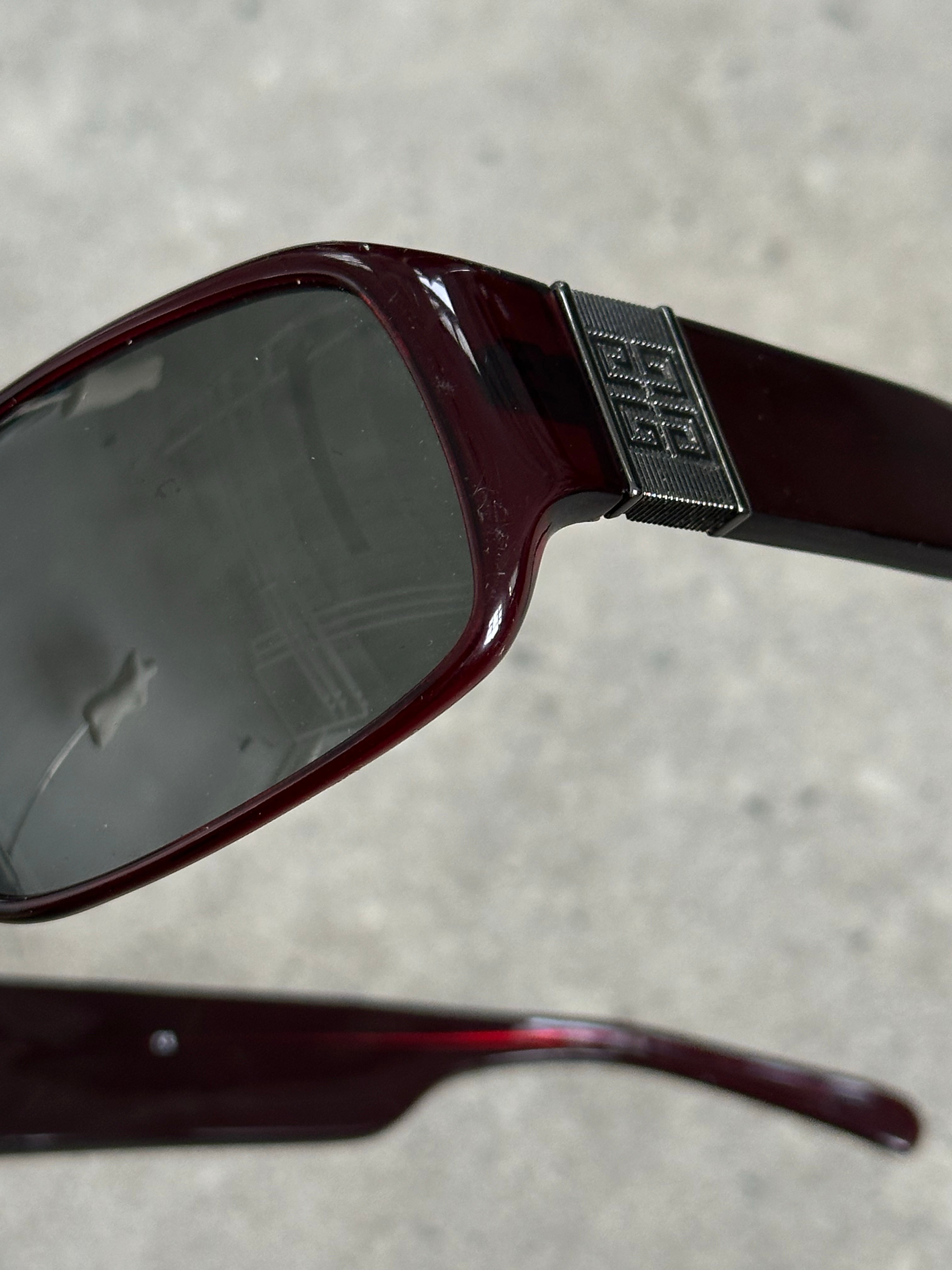 Givenchy 2000s Oversized Rectangle Logo Sunglasses
