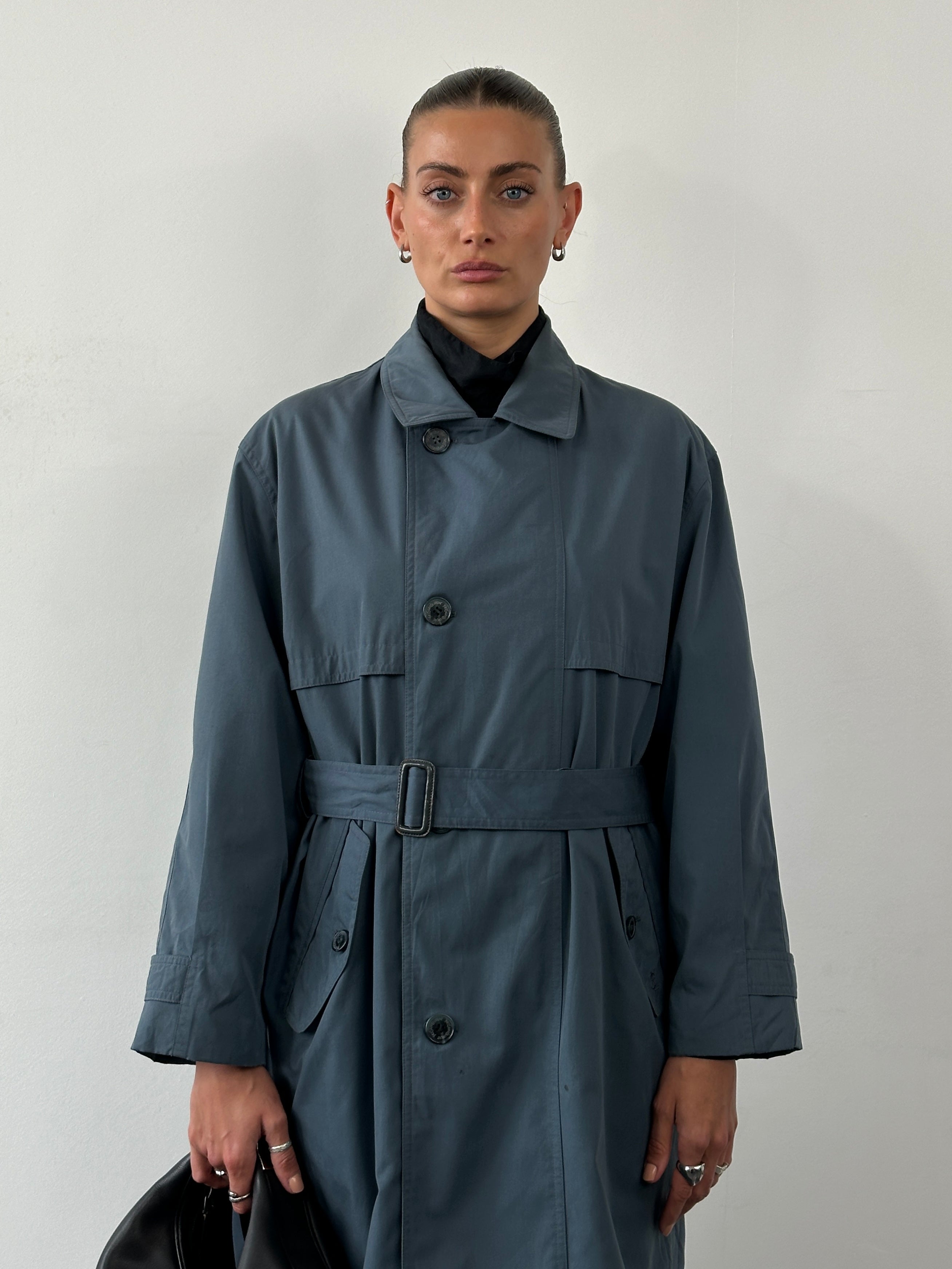 Yves Saint Laurent 80s Belted Trench Coat - L - SYLK