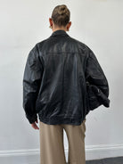 Vintage Leather Bomber Jacket - XL - SYLK