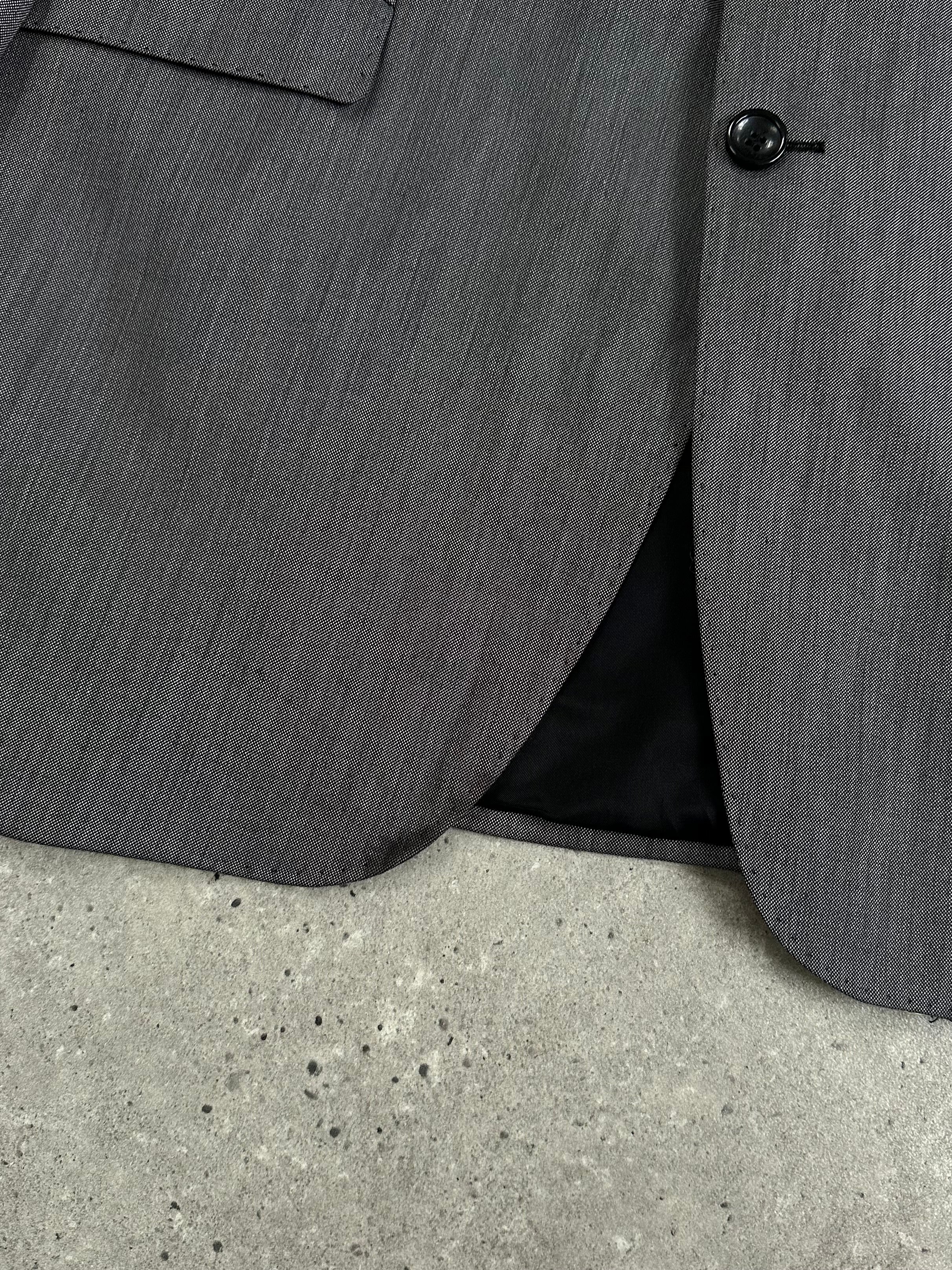 Loro Piana Doremen 1990s wool single-breasted blazer in size 50R/XXL, tailored fit with classic lapels and neutral color.
