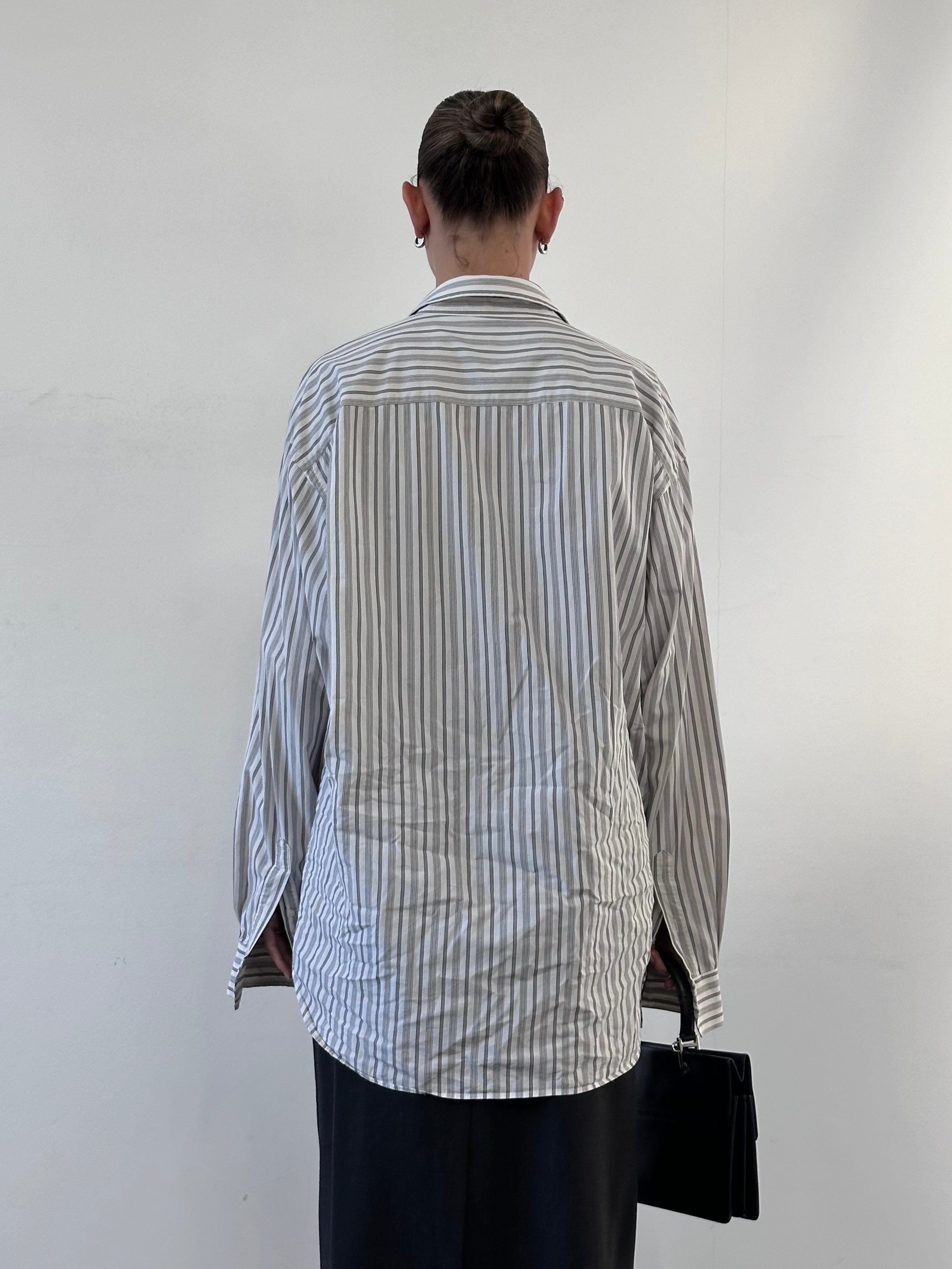 Christian Dior striped pure cotton shirt in XL, featuring a classic design and button-up front.
