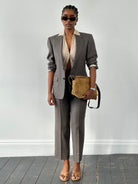 Burberry 1990s Pure Tasmanian Wool Stripe Single Breasted Suit - 36R/W26 - SYLK