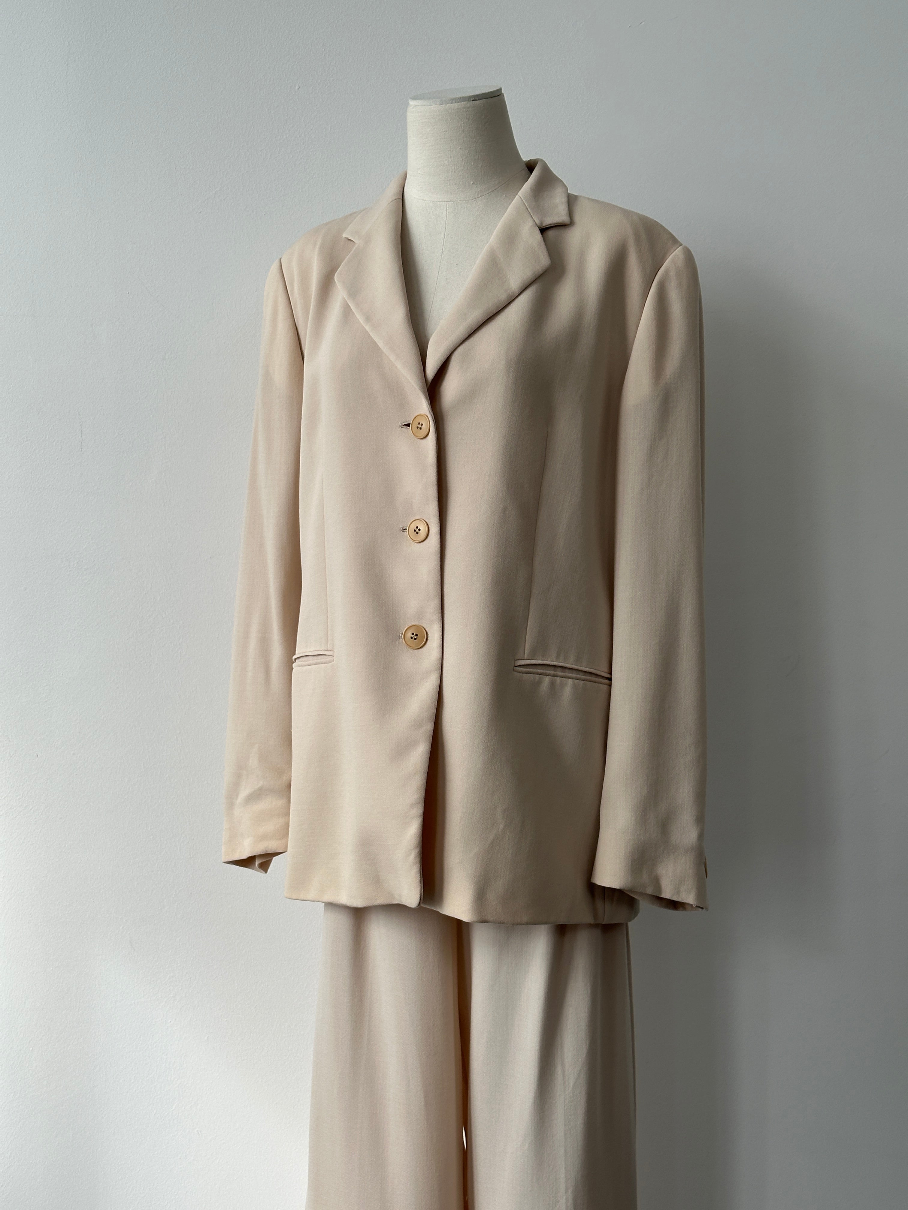 Mani 1990s Pure Wool Single Breasted Suit - L/W30