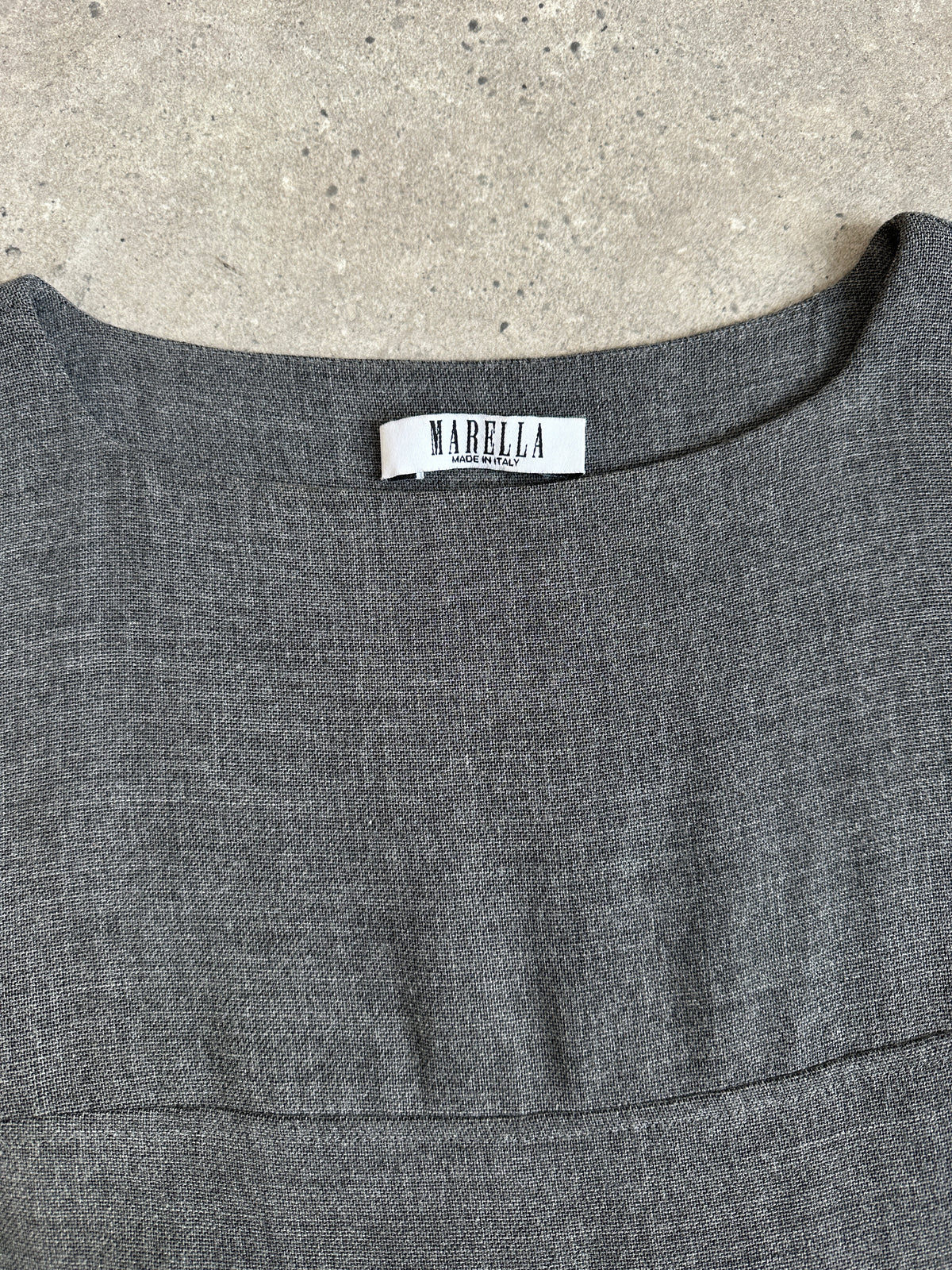 Marella 2000s Wool Sleevless Maxi Dress - M-L