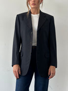 Burberry London Pure Wool Single Breasted Blazer - 36R/S - SYLK