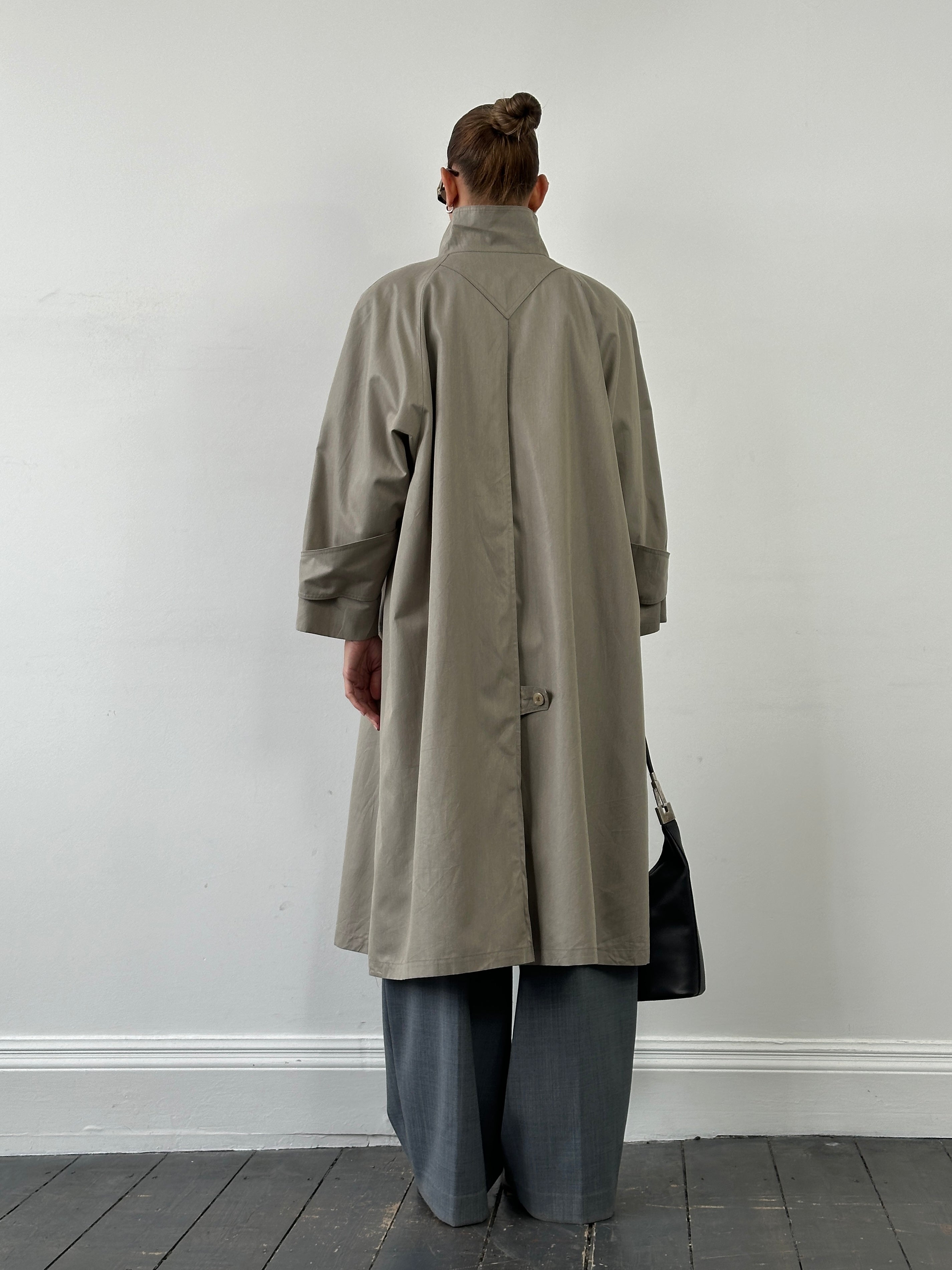 London Fog 80s High Neck Trench Coat - XL - SYLK