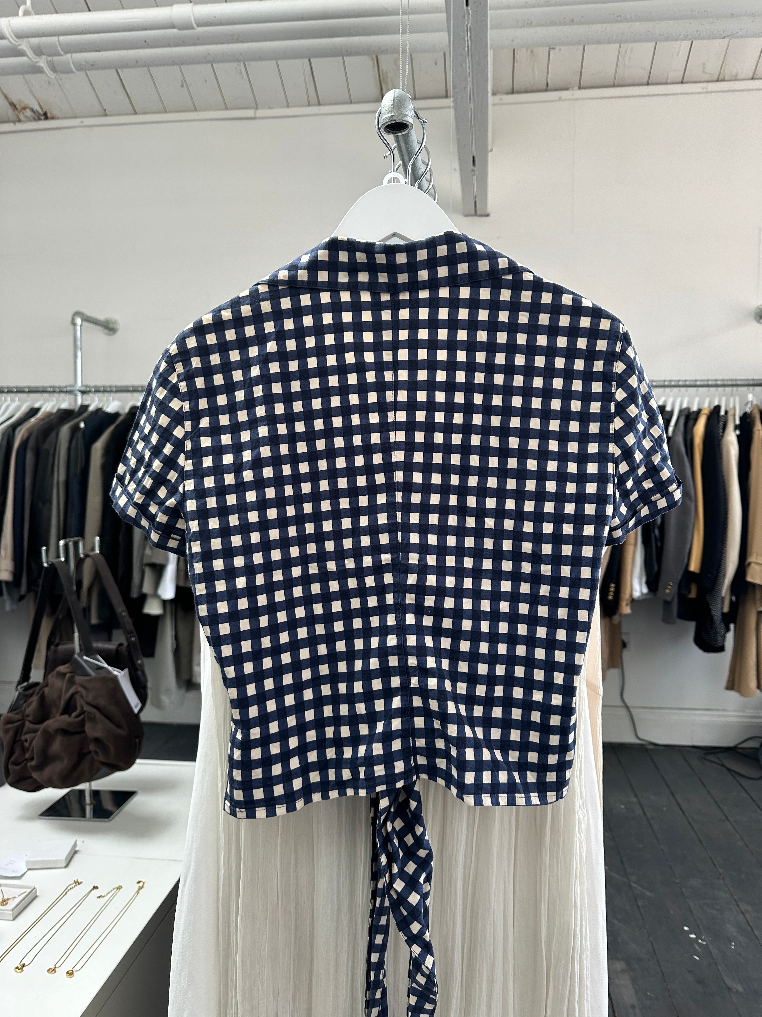 Armani Jeans two-piece outfit in UK8/10, featuring a stylish coordinated set displayed on a hanger.