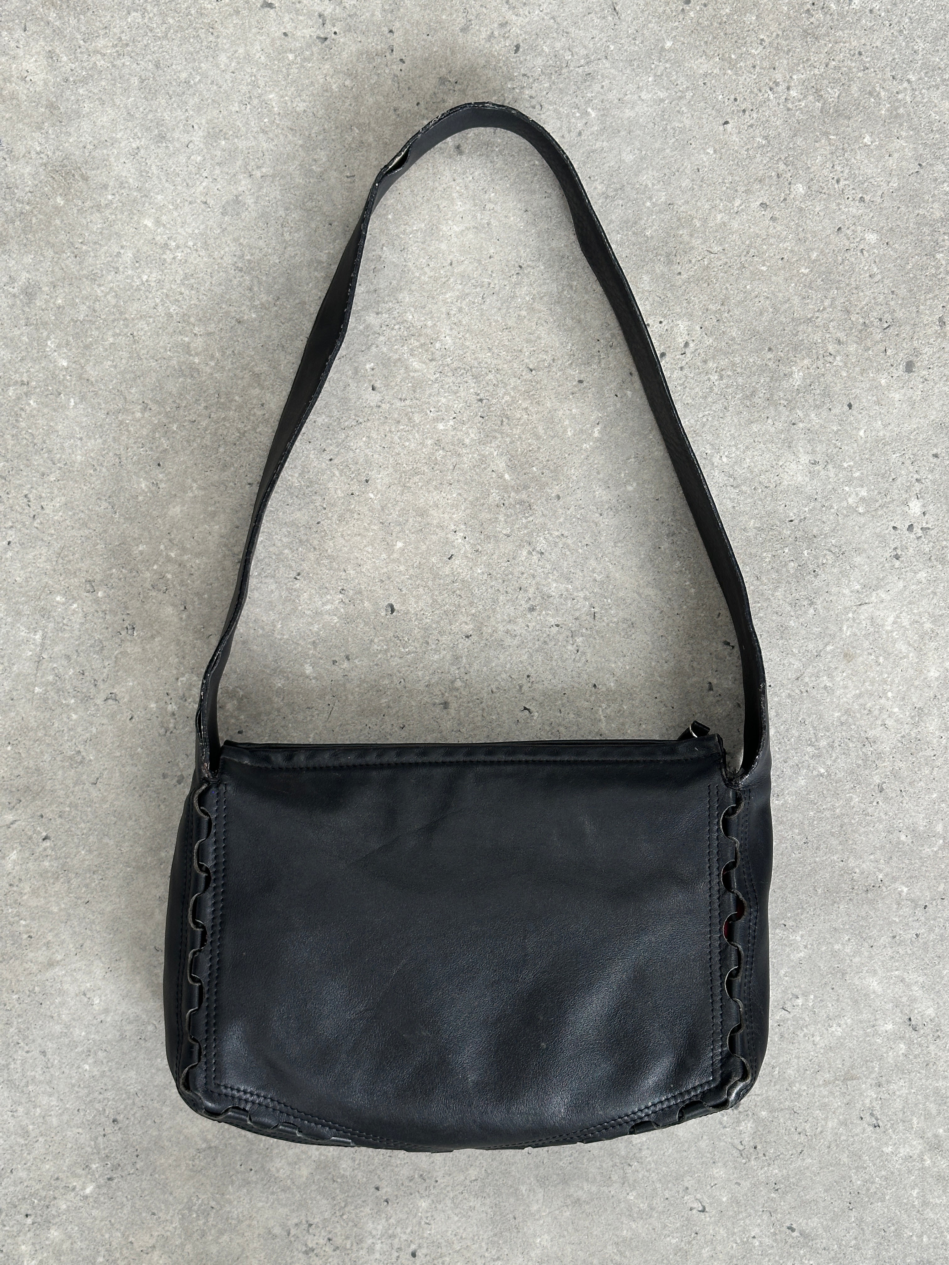 DKNY 2000s Leather Crossbody Bag