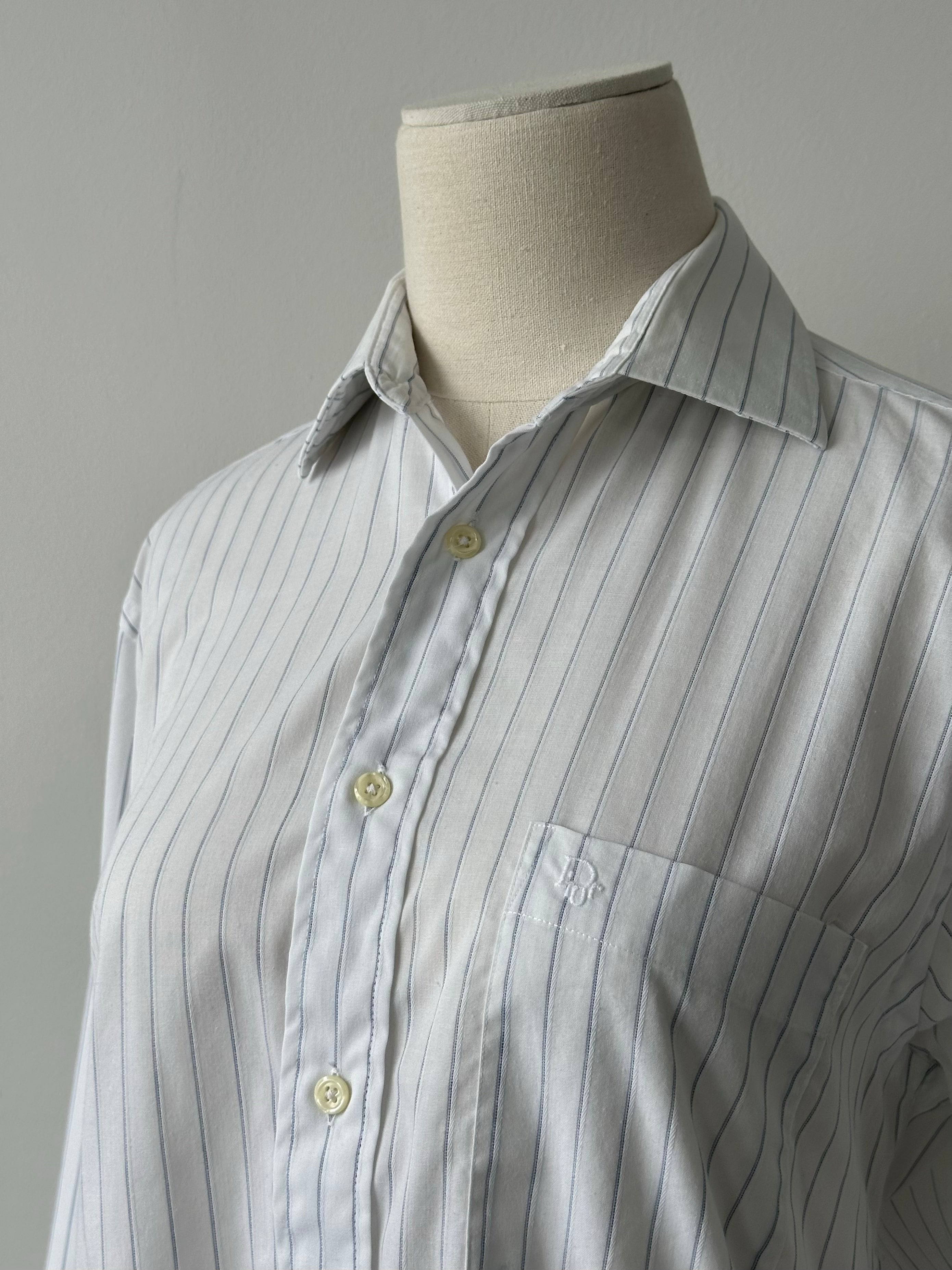 Christian Dior 1990s Cotton Striped Shirt - M