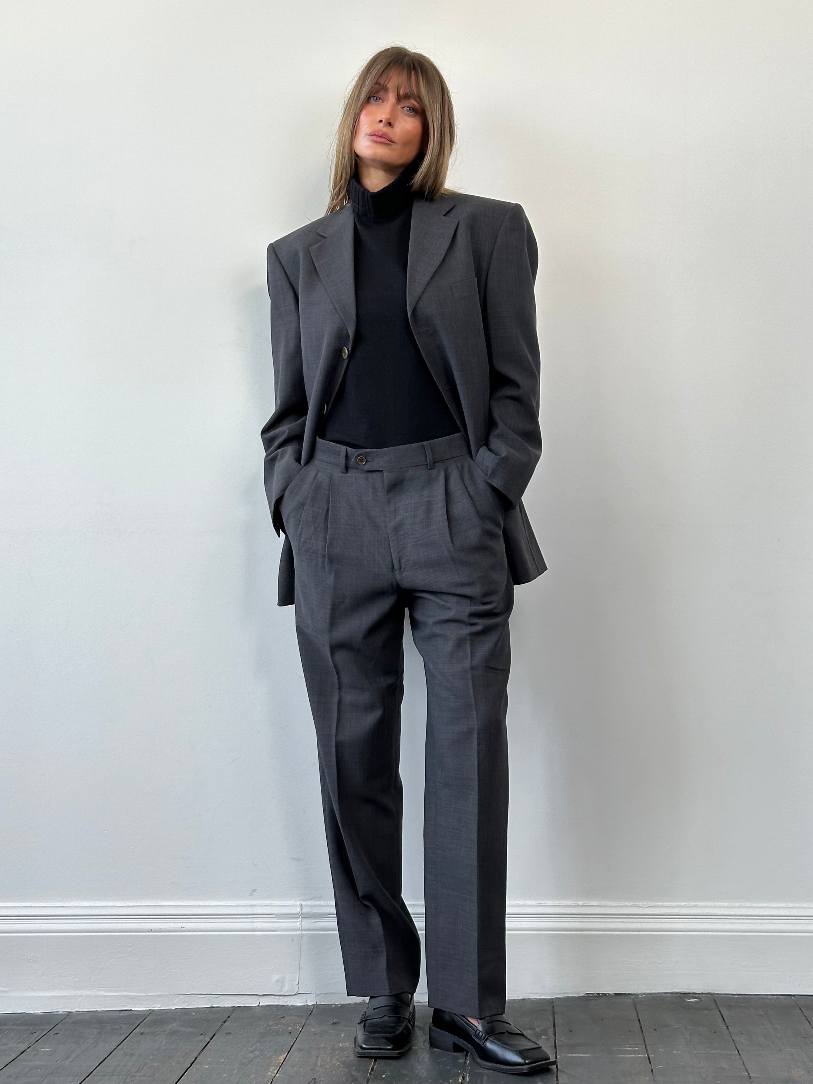 Yves Saint Laurent Wool Single Breasted Suit - 40R/W32 | SYLK