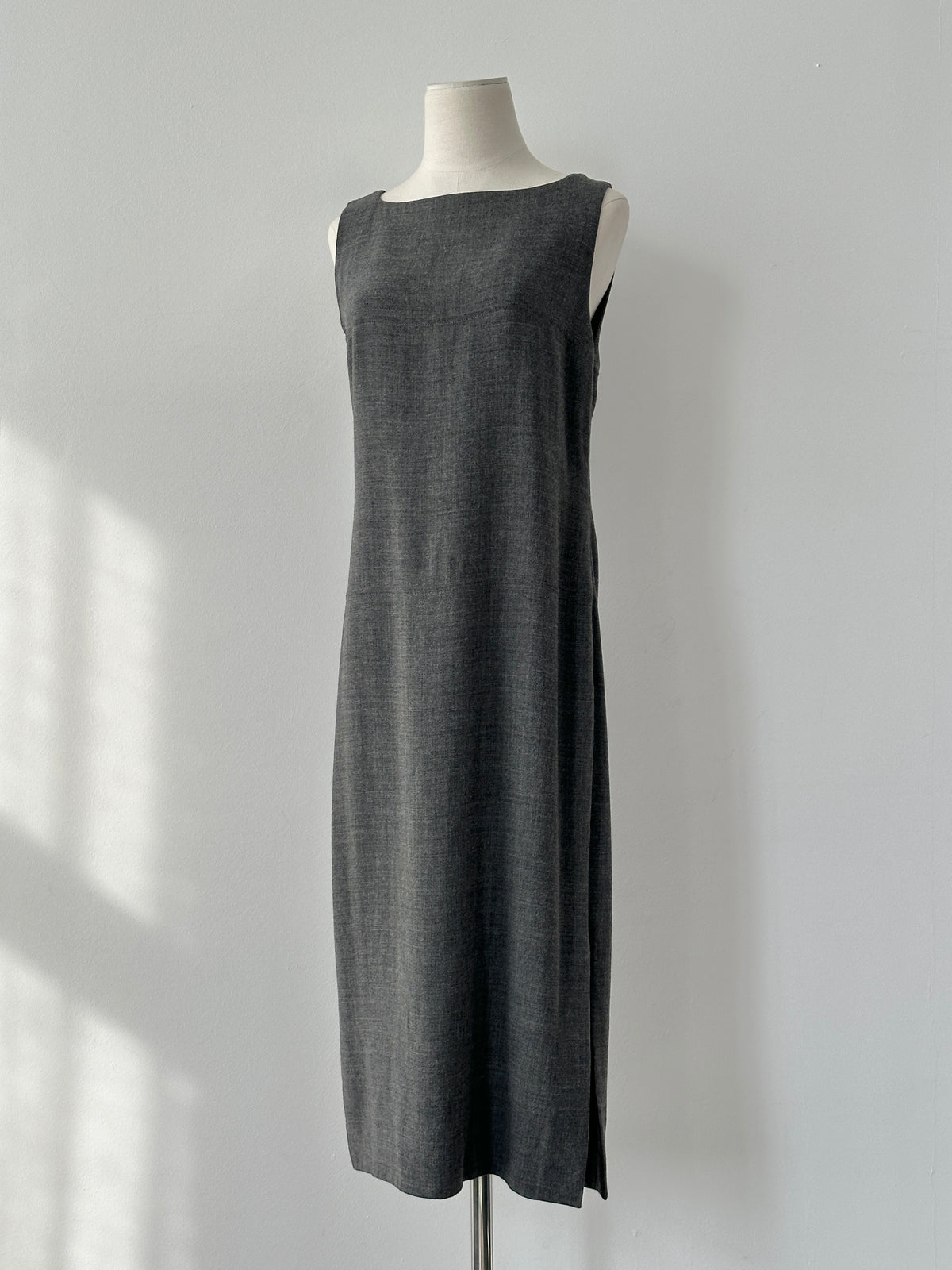 Marella 2000s Wool Sleevless Maxi Dress - M-L