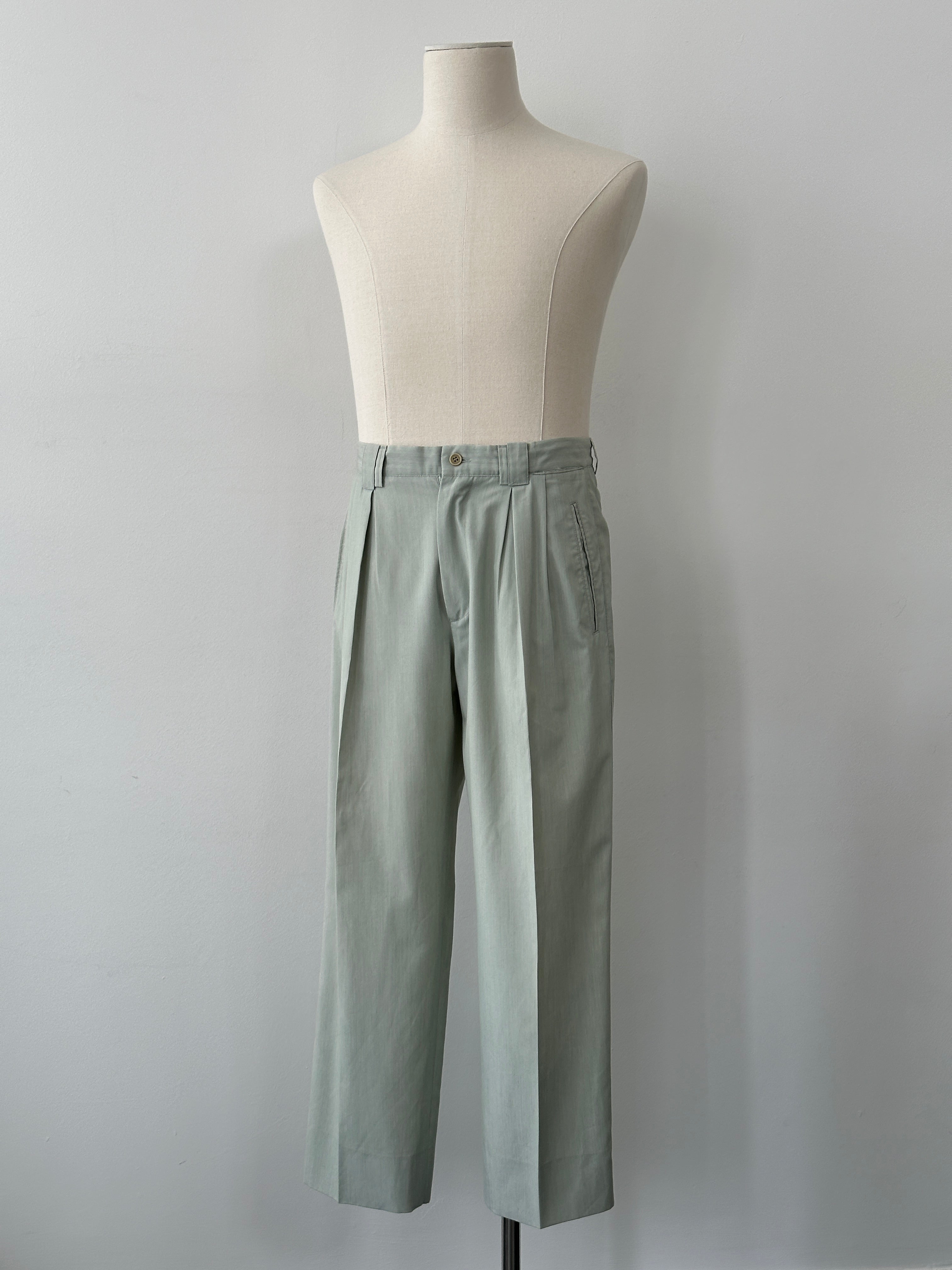 Italian Vintage 1990s High Waisted Pleated Trousers - W30