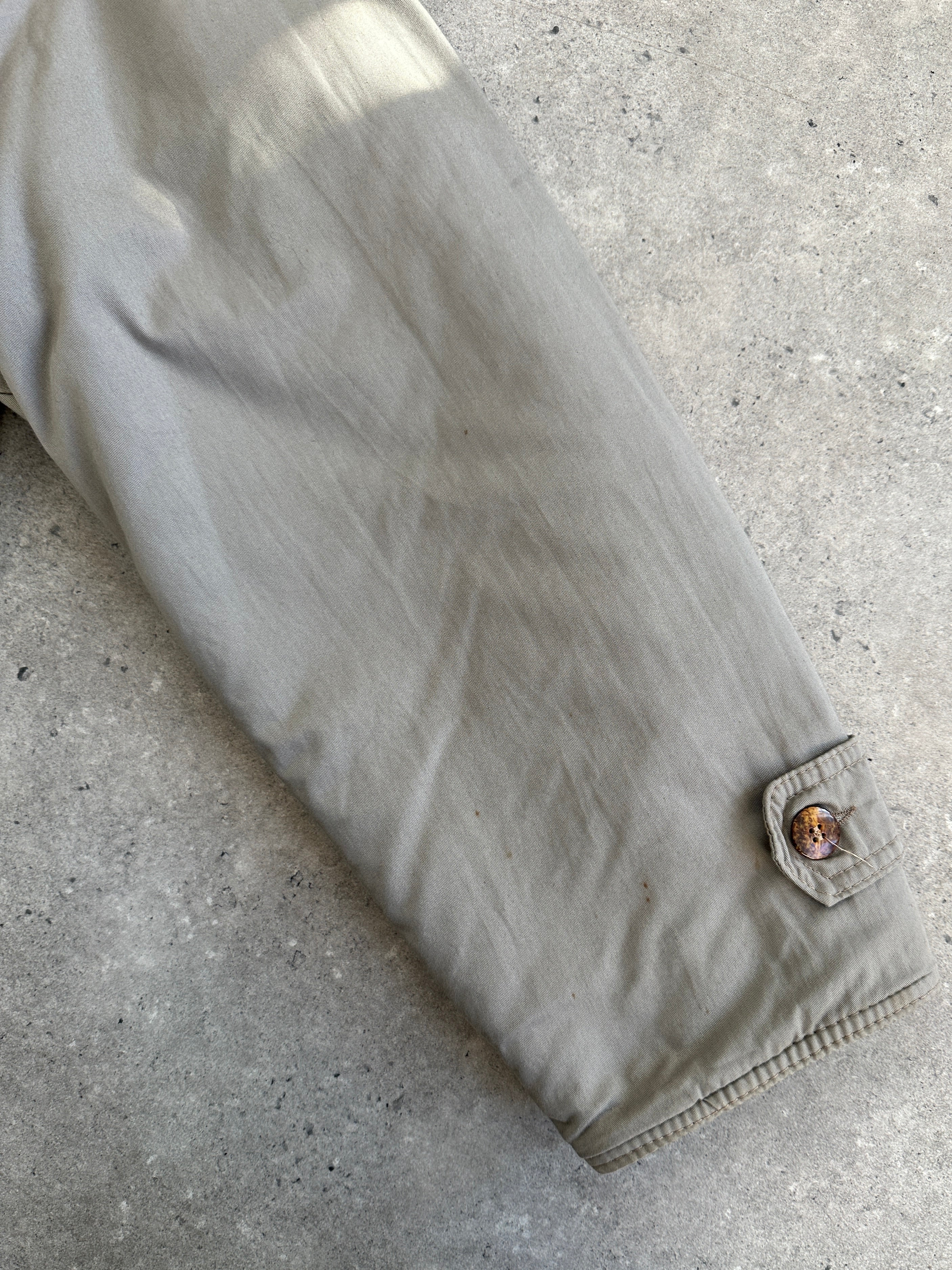 Vintage Italian vintage brushed wool reversible jacket in XL, showcasing its textured fabric and stylish reversible design.