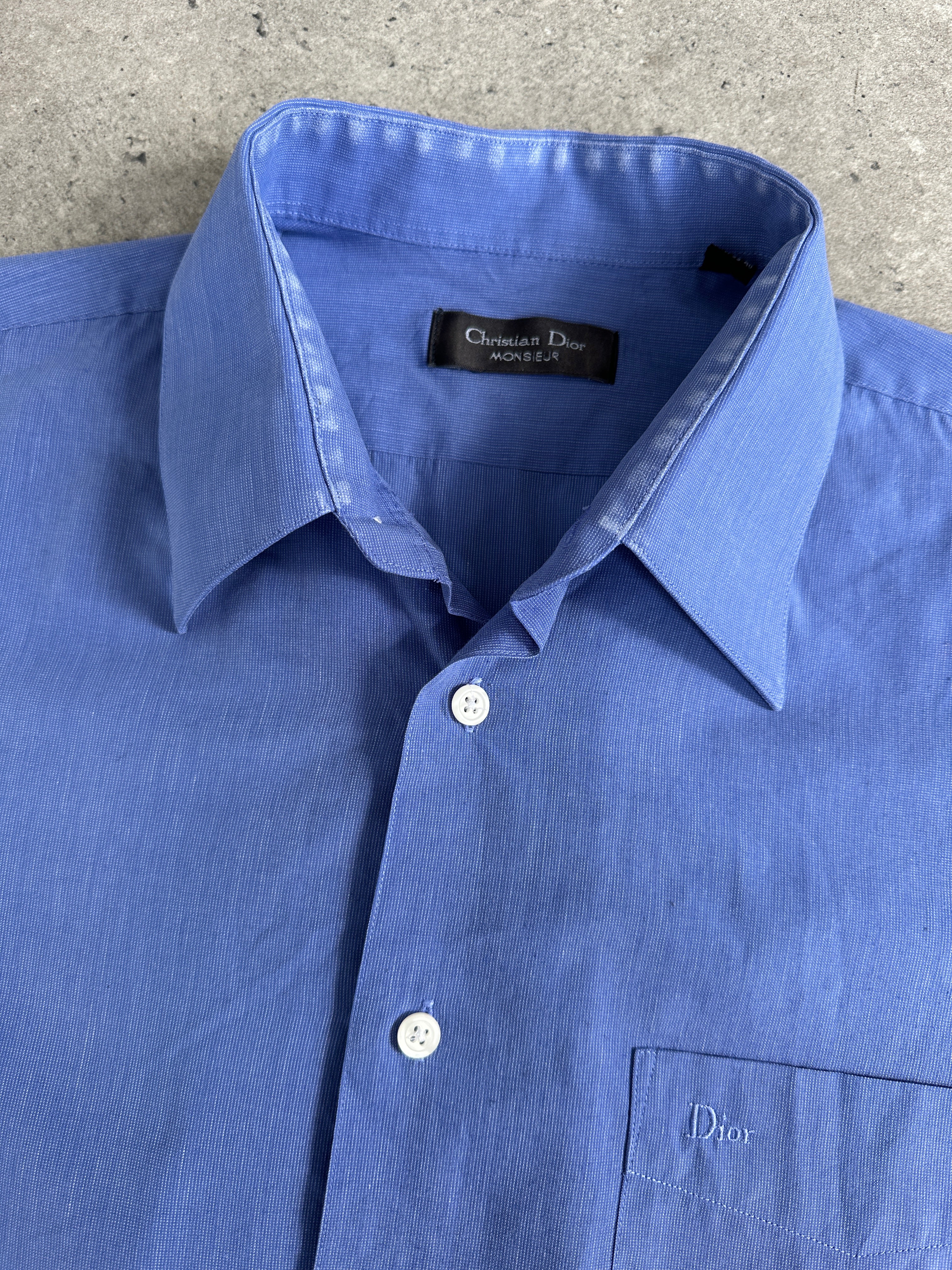 Christian Dior Monsieur 1990s Cotton Logo Shirt - M