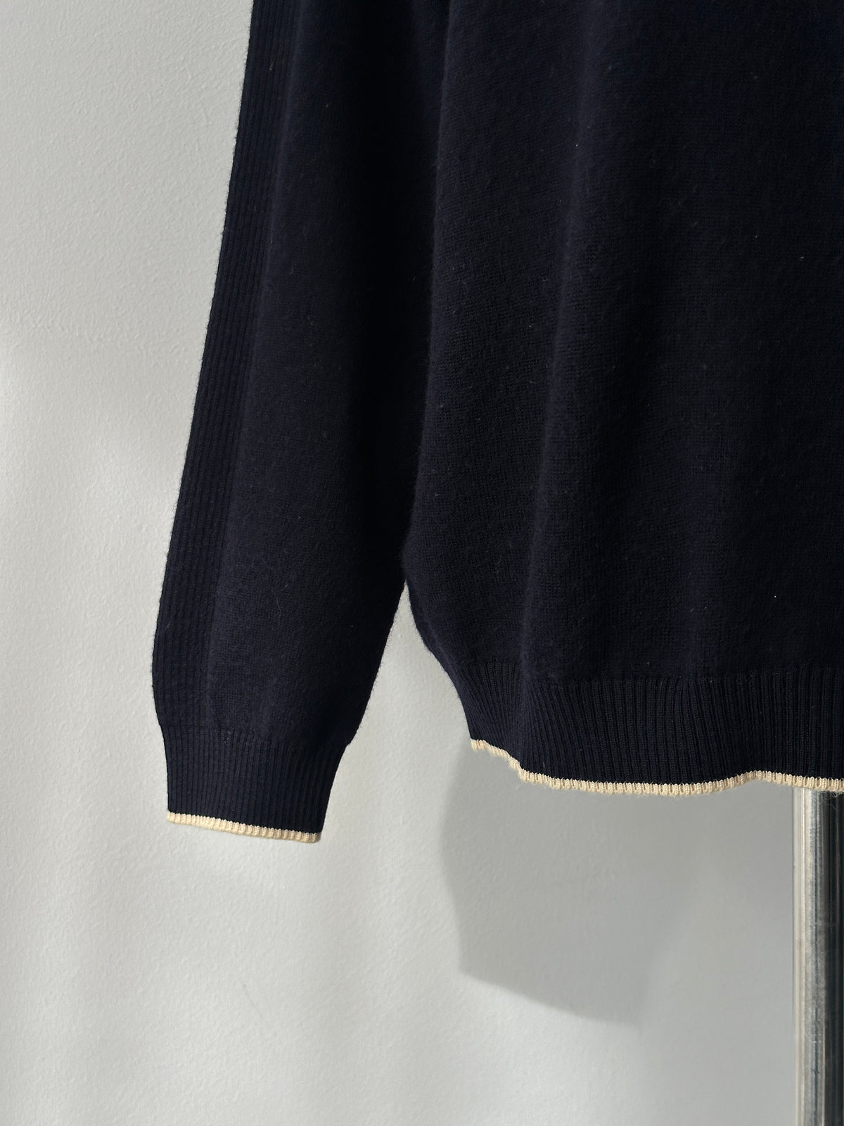 Burberry London 1990s Wool V Neck Knit Jumper - M