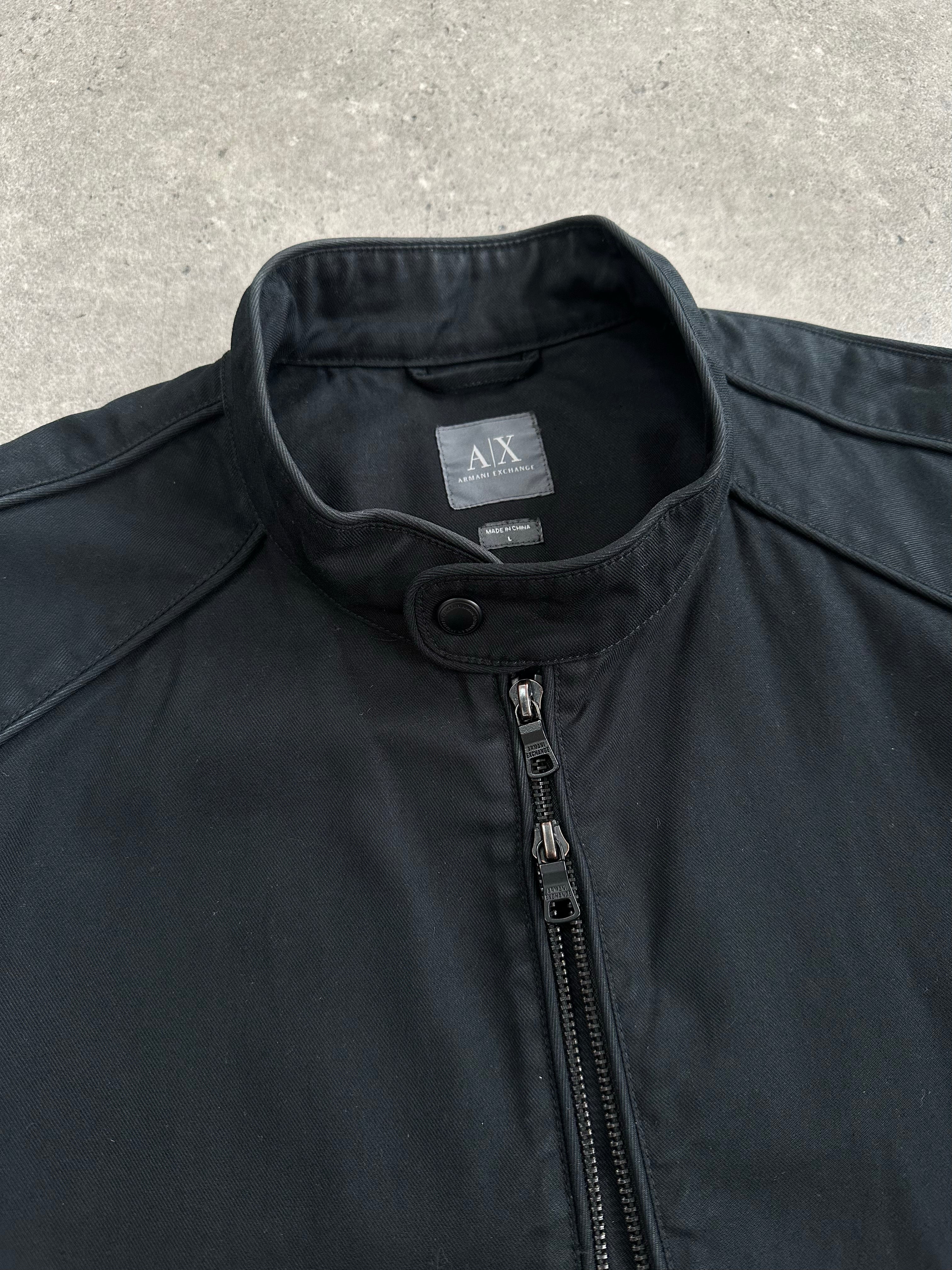 Armani Exchange 2000s Pure Cotton Double Zip Jacket - L