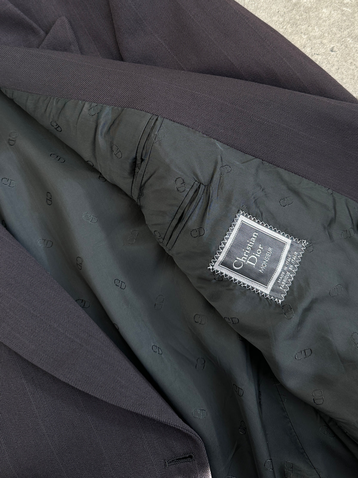 Christian Dior 1990s Pure Wool Double Breasted Blazer - M