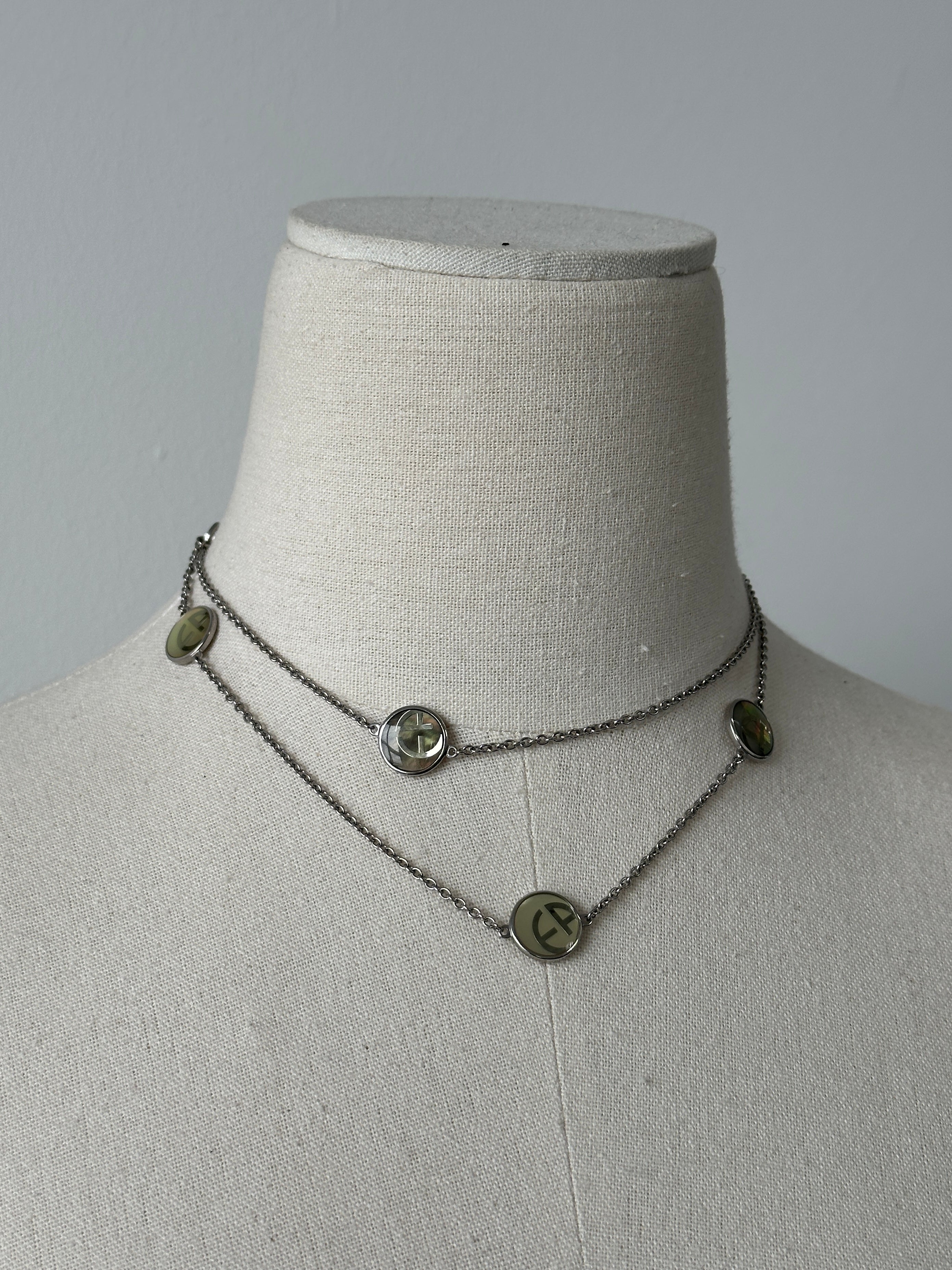 Emporio Armani 2000s Bracelet & Necklace Set