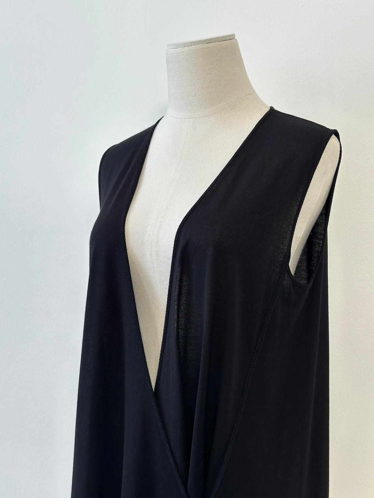 La Perla 1990s Cotton Side Split Wrap Top - L