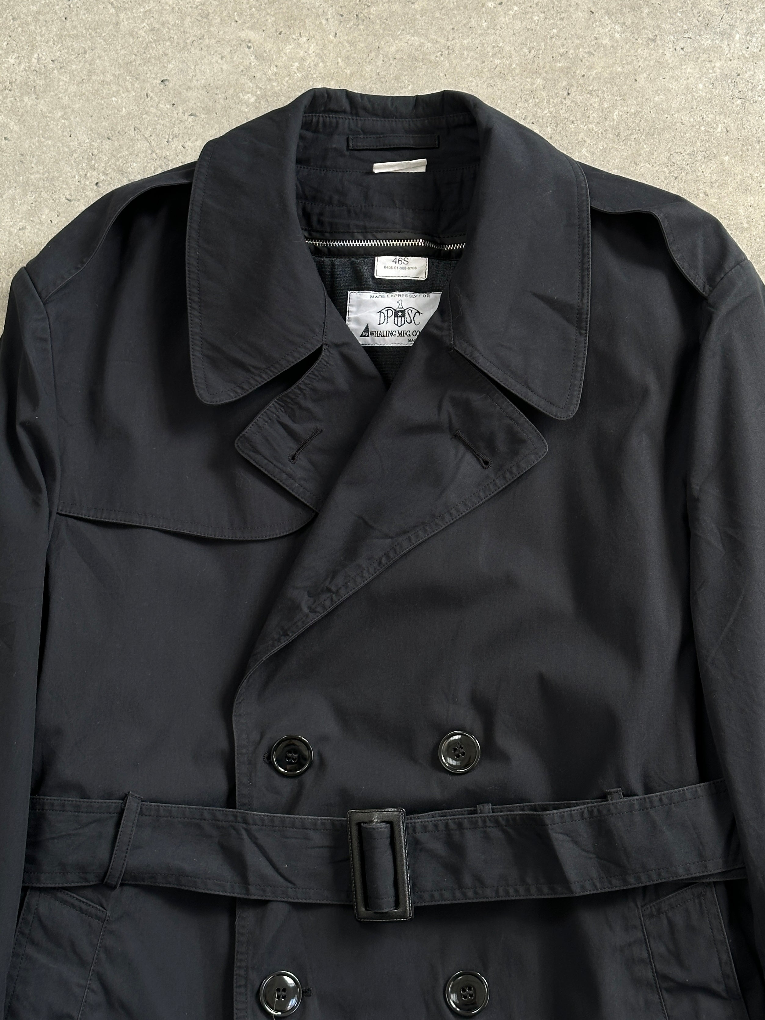 USA Vintage 1996 Cotton Double Breasted Belted Trench Coat - L/XL - SYLK