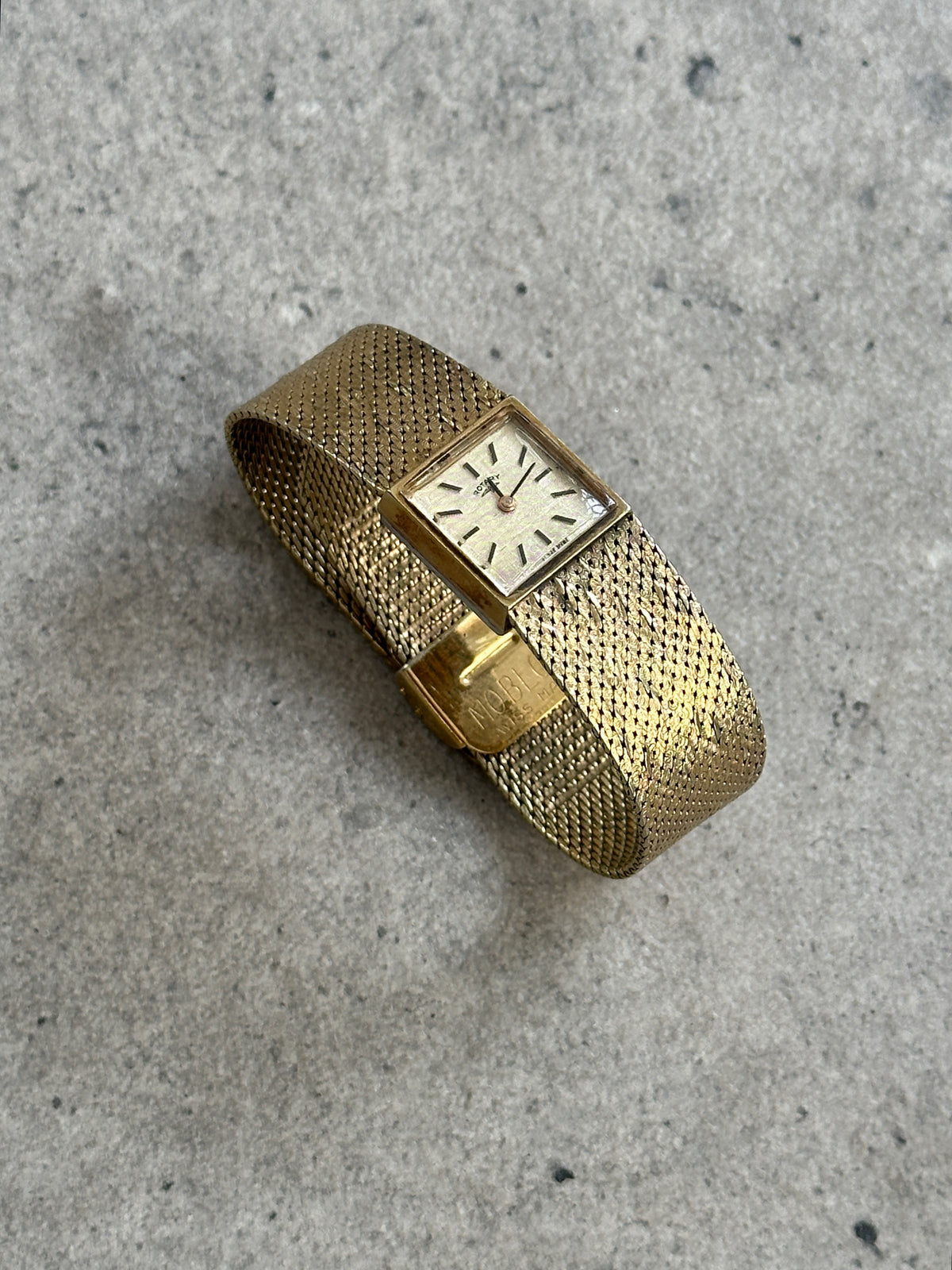 Rotary 1970s Swiss Gold Plated Mechanical Bracelet Watch Watch