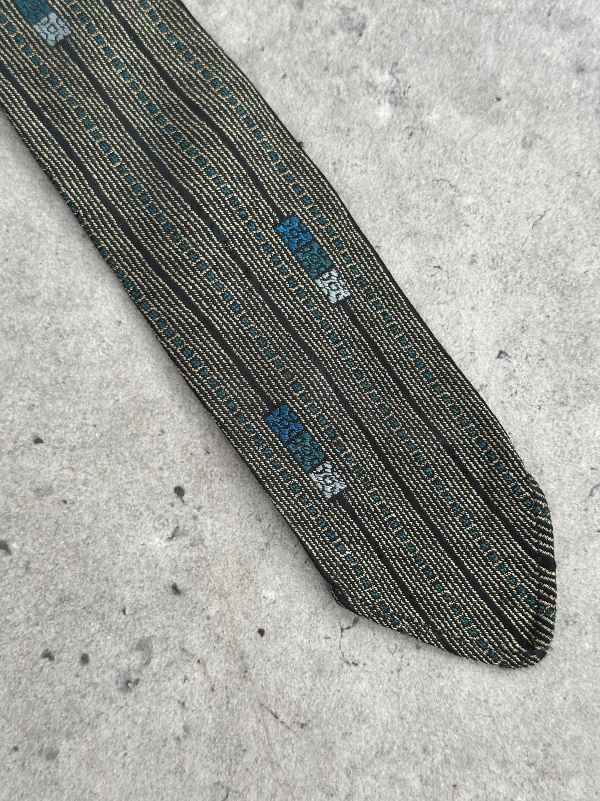 Vintage 1980s Wool Striped Tie