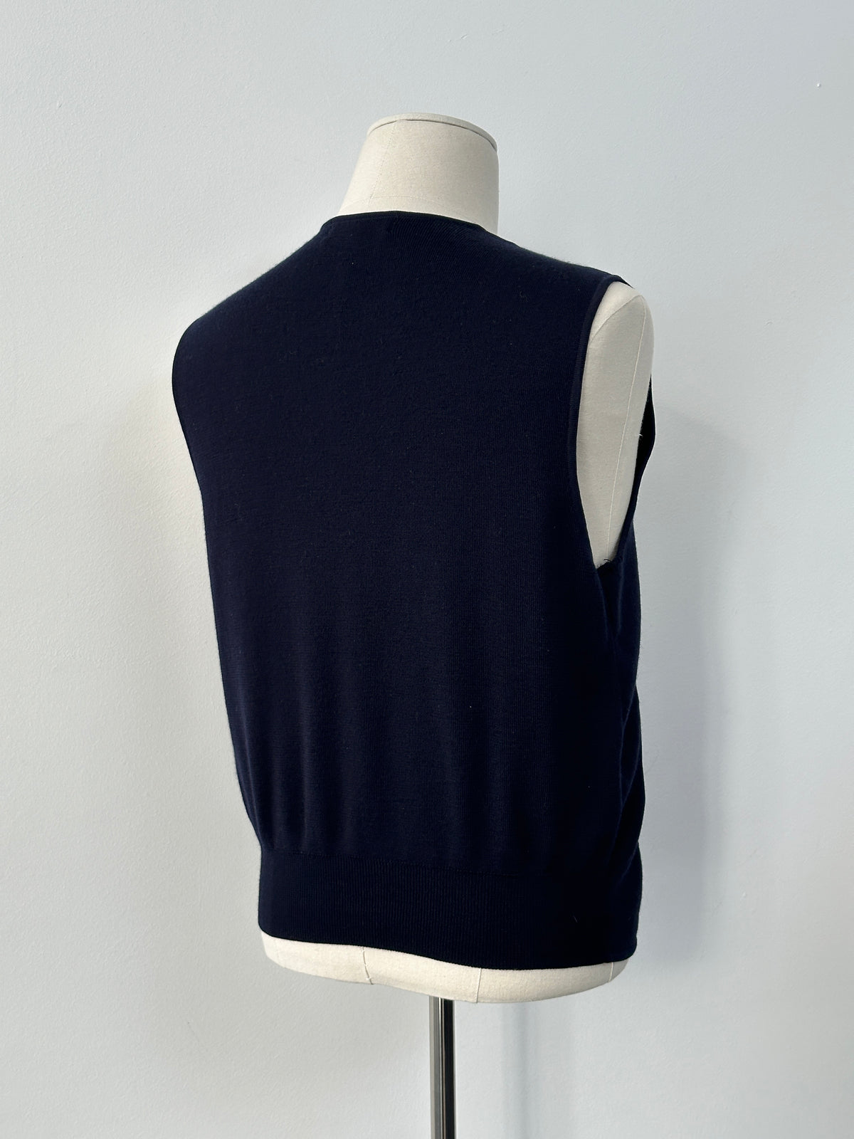 Yves Saint Laurent 1990s Pure Wool Bespoke Button Waistcoat - M