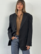 Armani Collezioni 2000s Pure Wool Pinstripe Blazer - 40R/L - SYLK