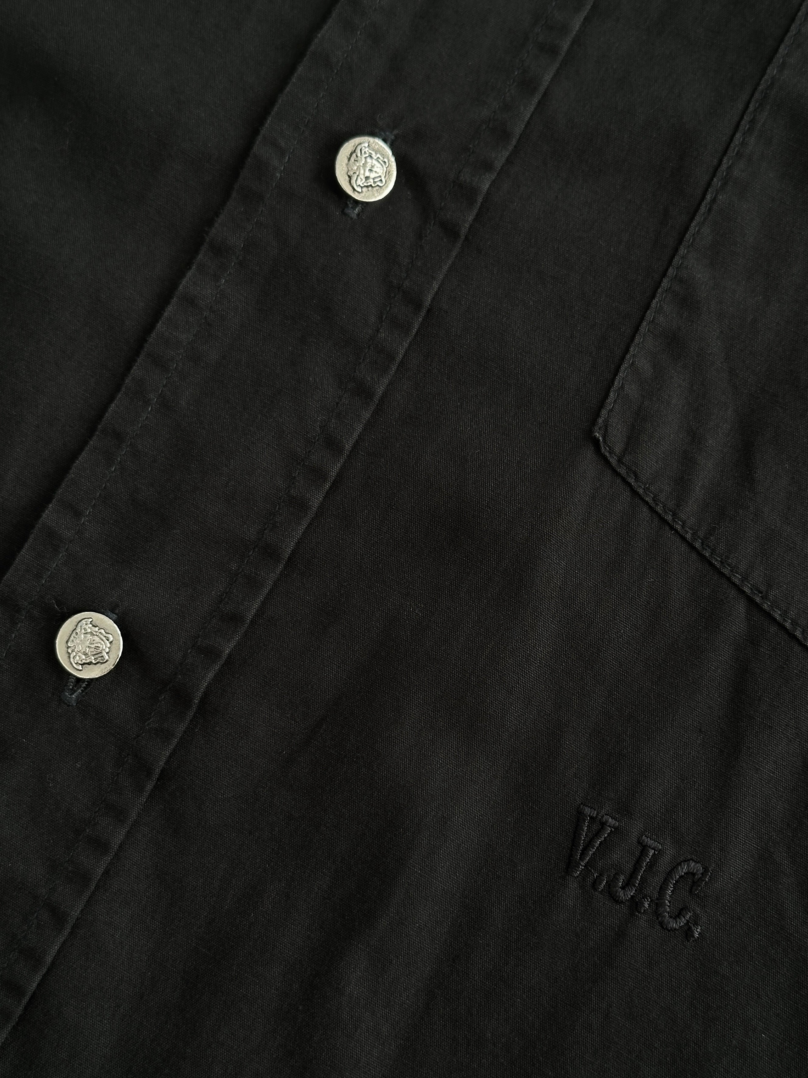 Versace pure cotton shirt in XL with Medusa head print, featuring a stylish and luxurious design for men's fashion.