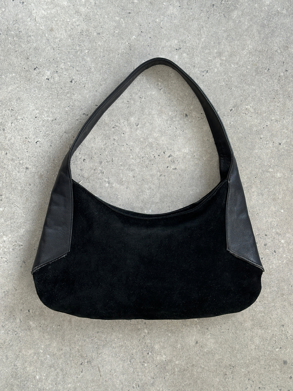Armani Exchange 2000s Suede Leather Shoulder Bag