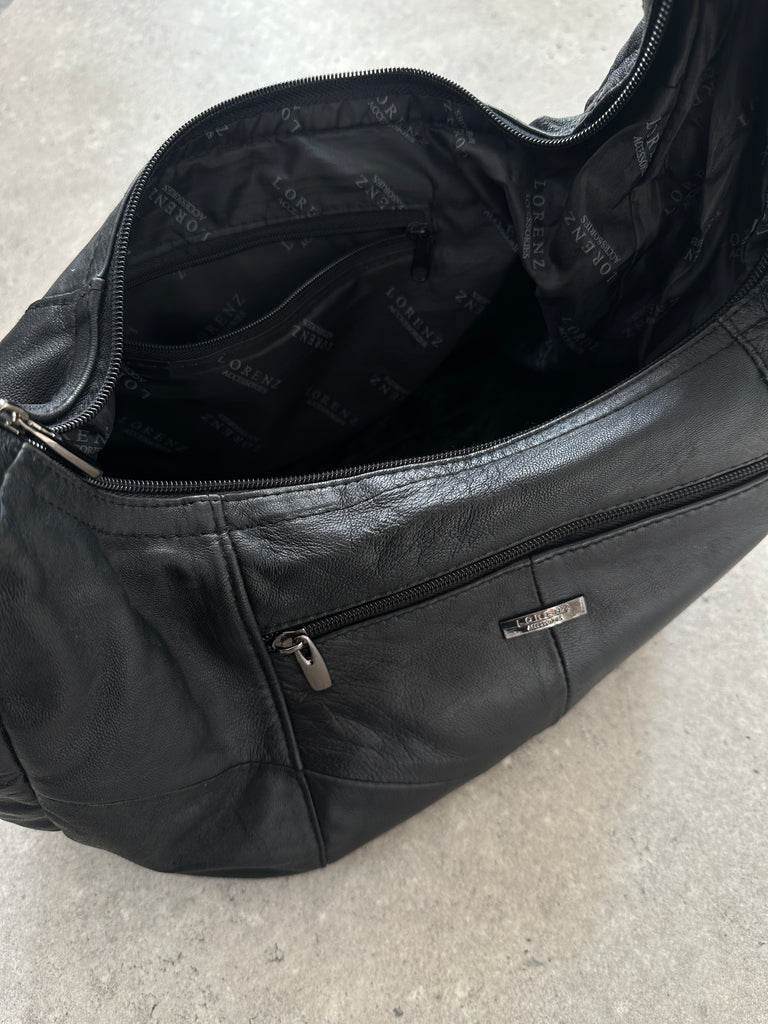 Vintage Leather Patchwork Sling  Crossbody Bag - SYLK