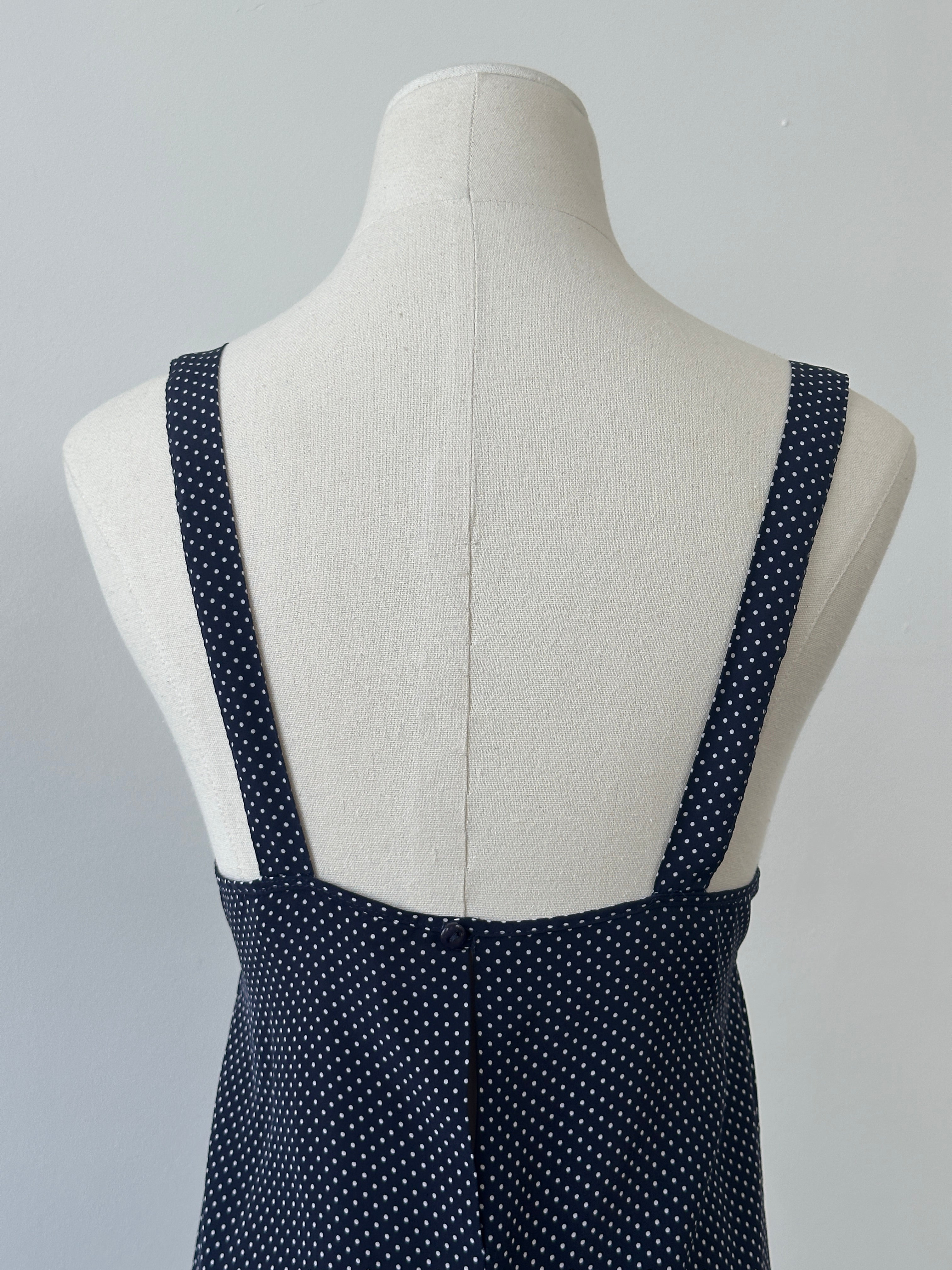 St Michael1990s Polka Dot Floor Length Slip Dress - M