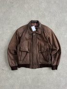 Vintage Leather Bomber Jacket - L - SYLK