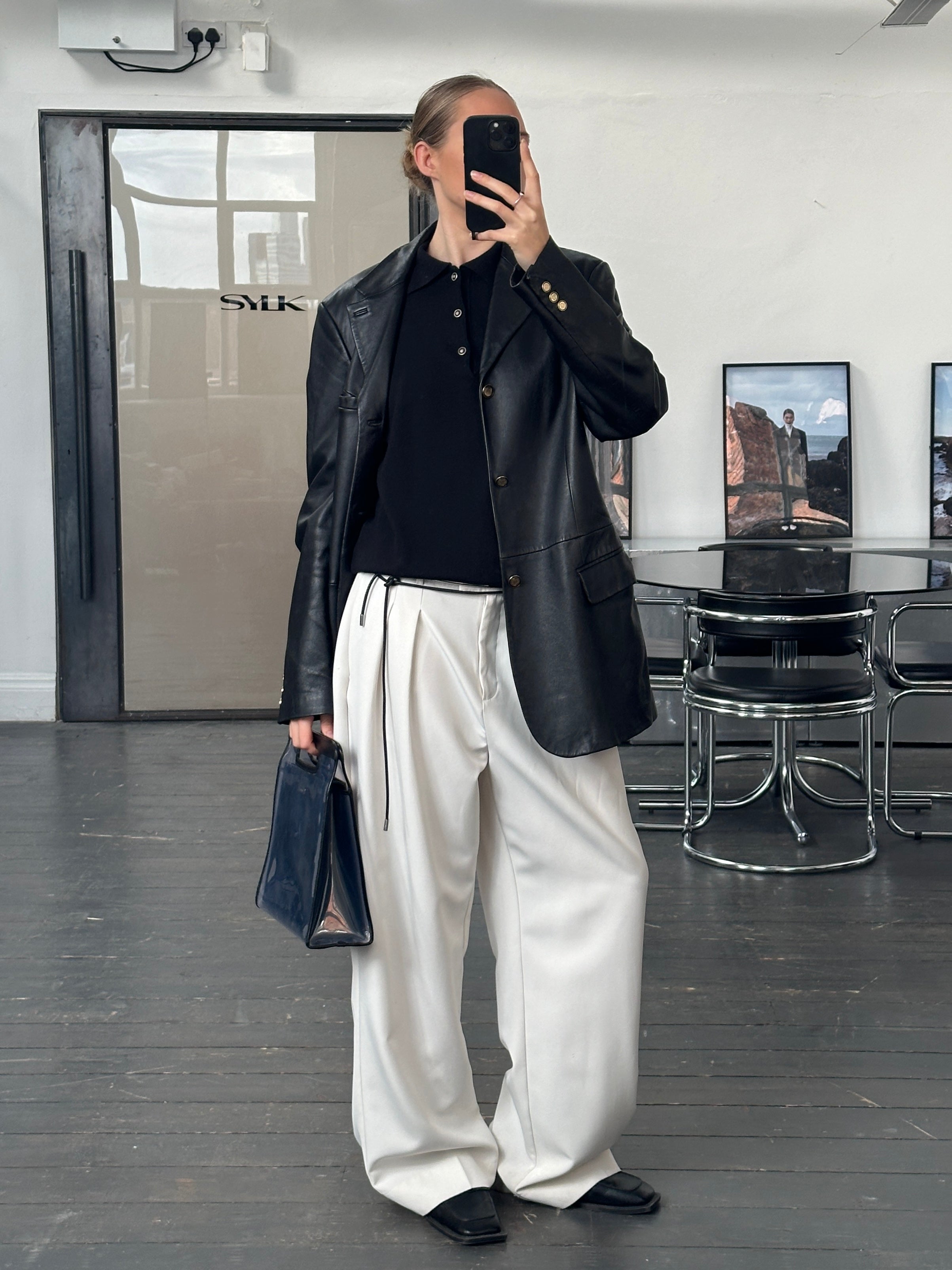 Gianni Versace Versus 1990s Pure Wool Bespoke Lion Head Polo