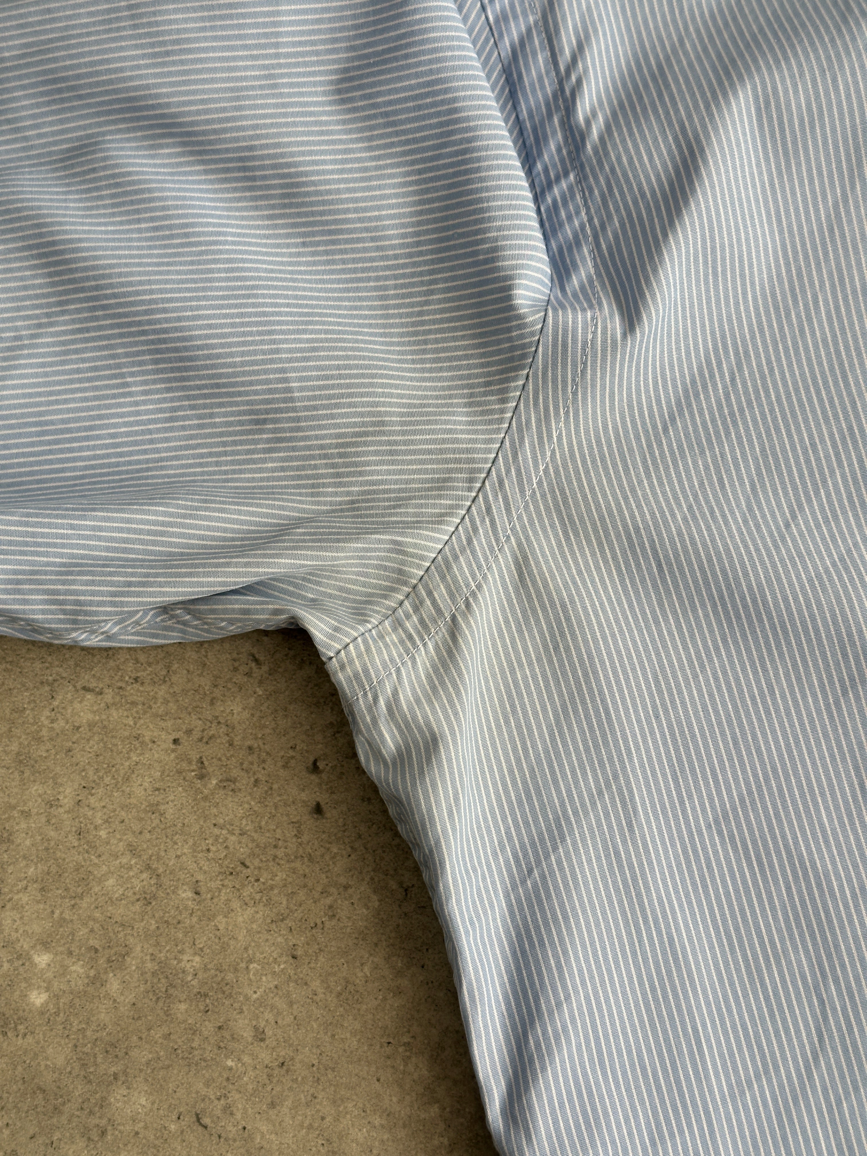 Burberry London Cotton Stripe Logo Shirt - M - SYLK