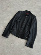 Vintage Fitted Leather Jacket - S - SYLK