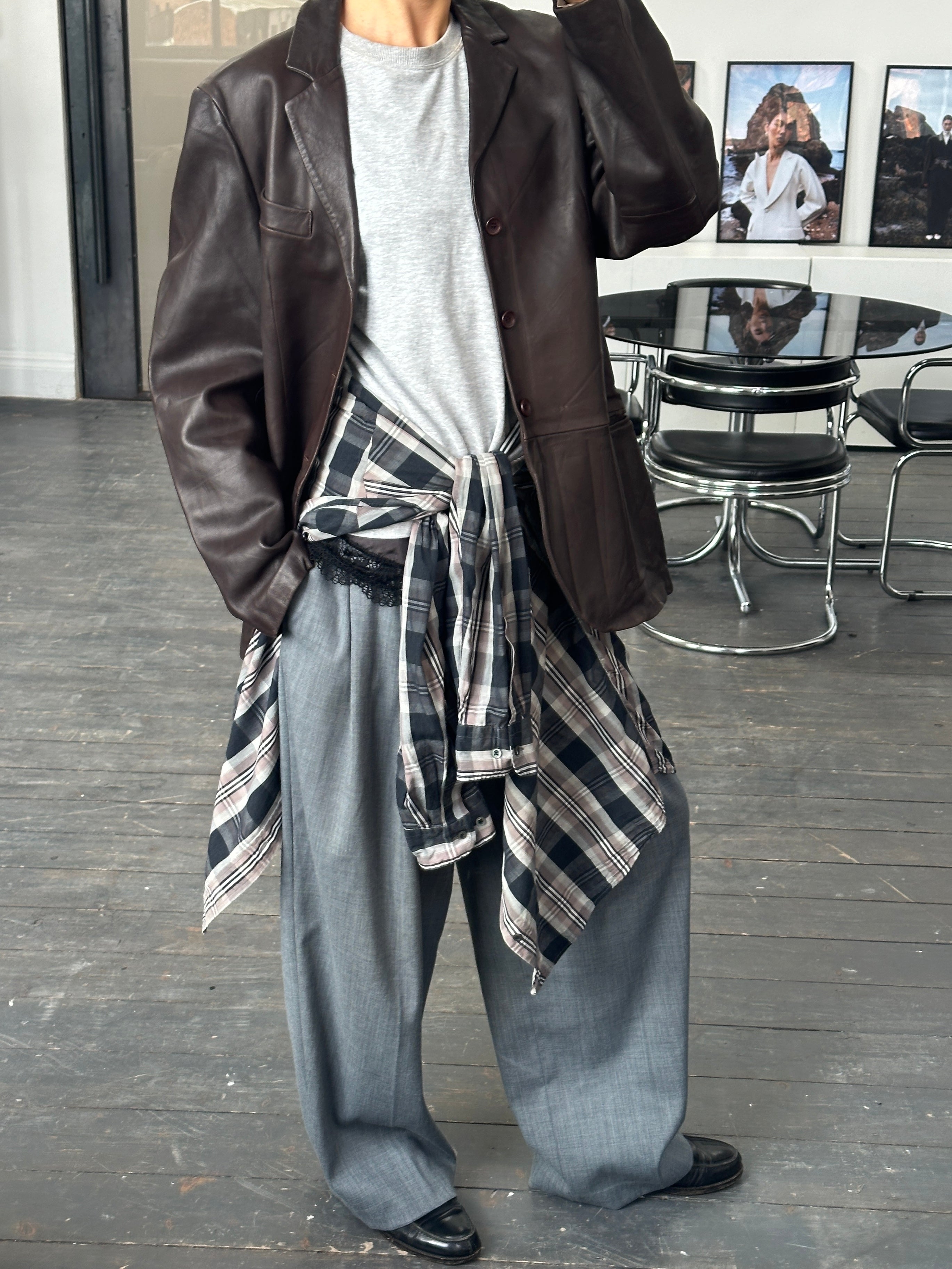 Emporio Armani 1990s Lamb Leather Jacket - M/L | SYLK