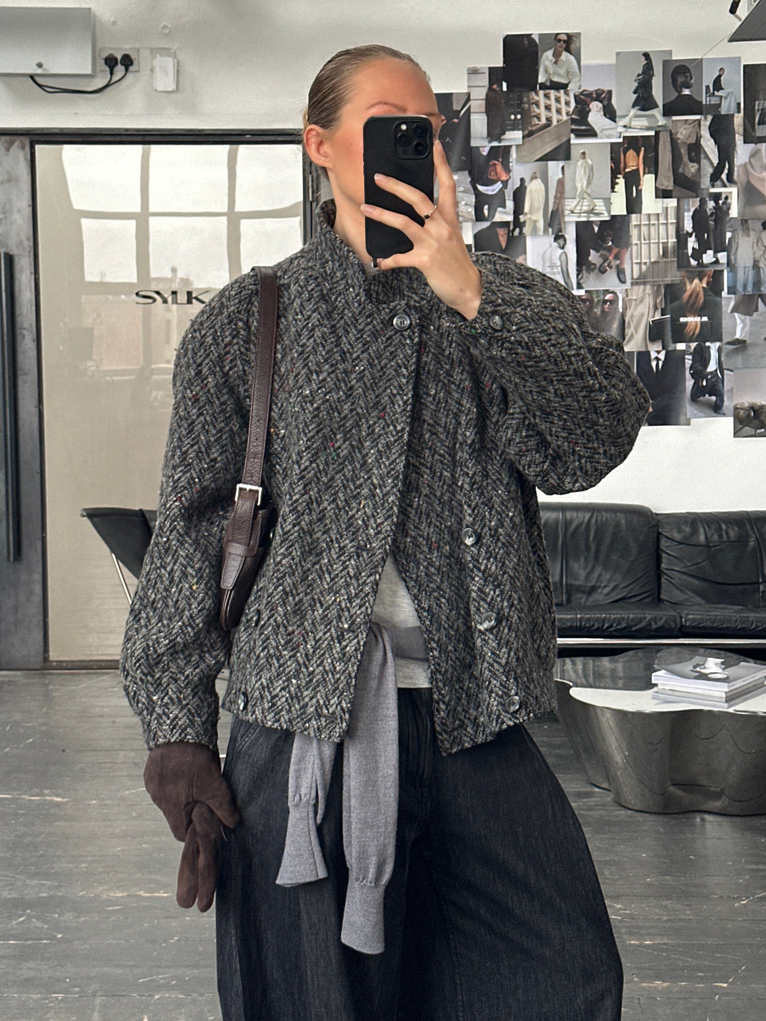 Vintage 2000s Suede Leather Gloves - M - SYLK