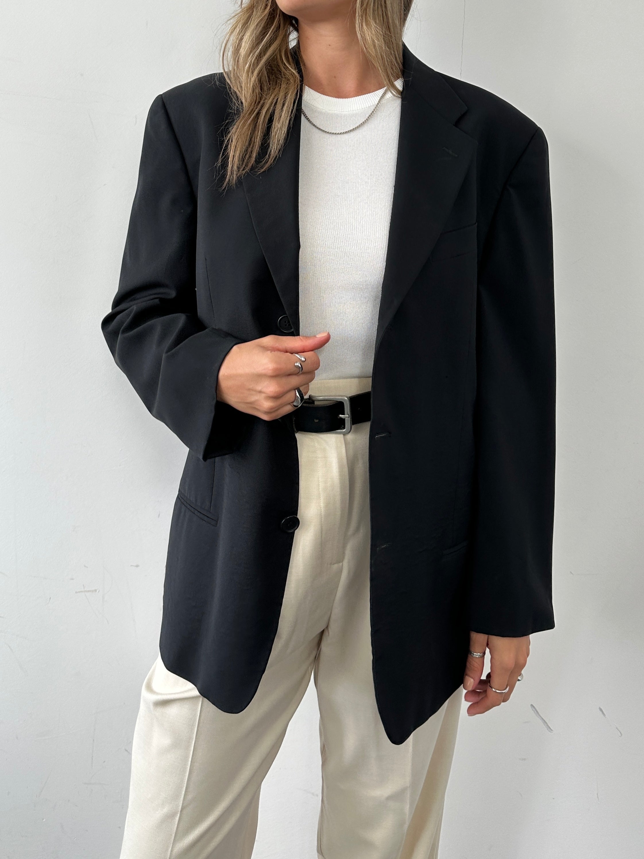 Giorgio Armani Wool Single Breasted Blazer - 44/M - SYLK