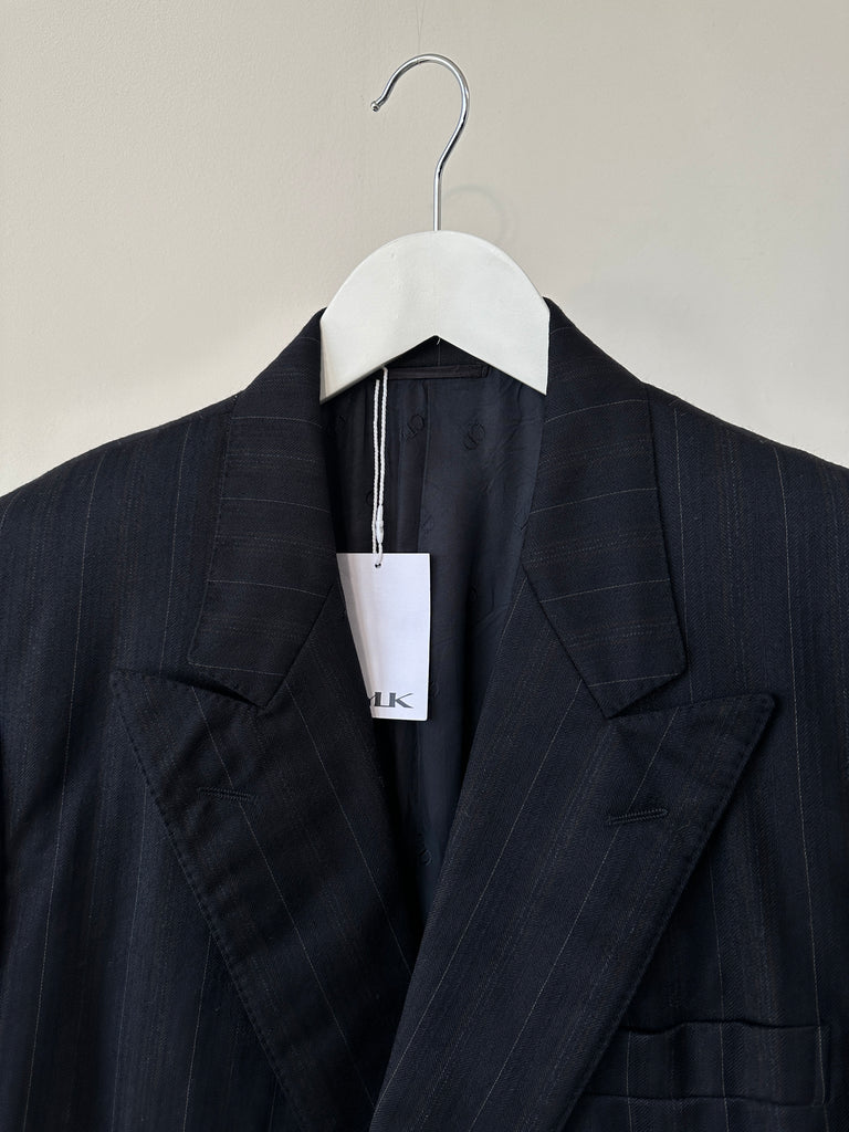 Christian Dior Pure Wool Pinstripe Double Breasted Blazer - M - SYLK