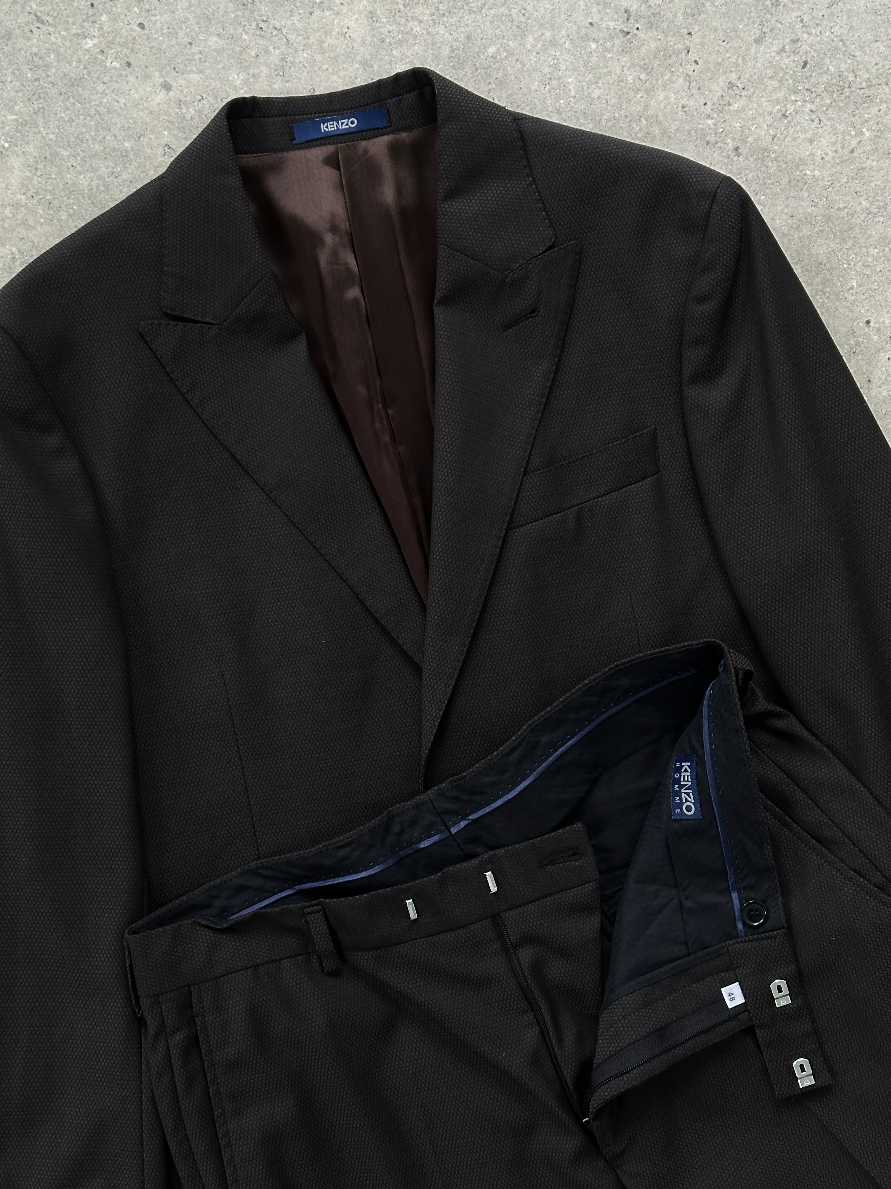 Kenzo Pure Wool Single Breasted Suit - 38R/W32 - SYLK